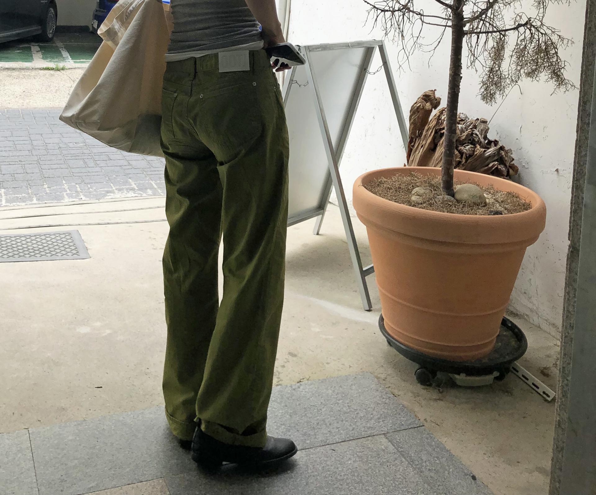 Matcha slub jean