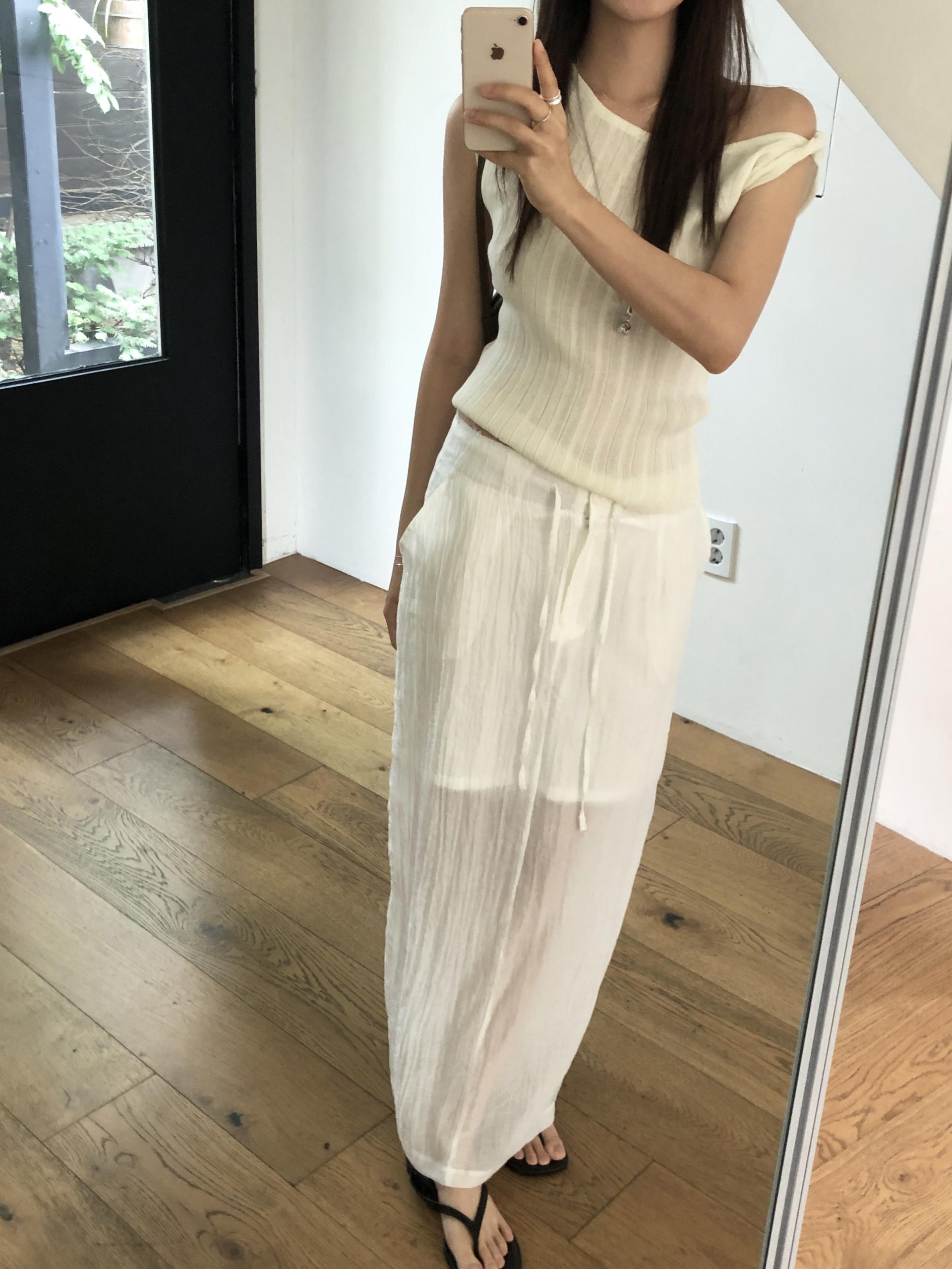 Veil wrinkle skirt