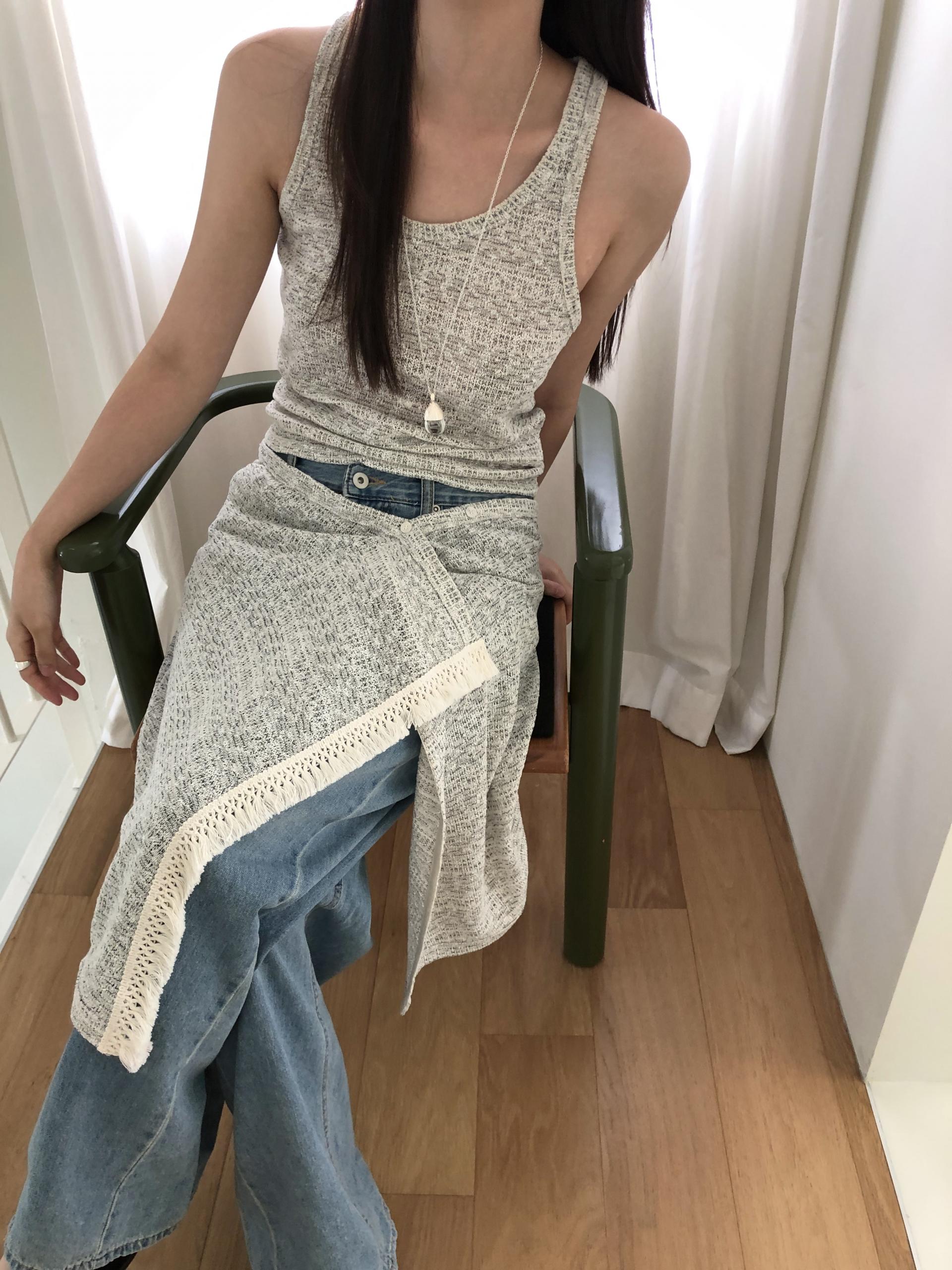 Oat knit top