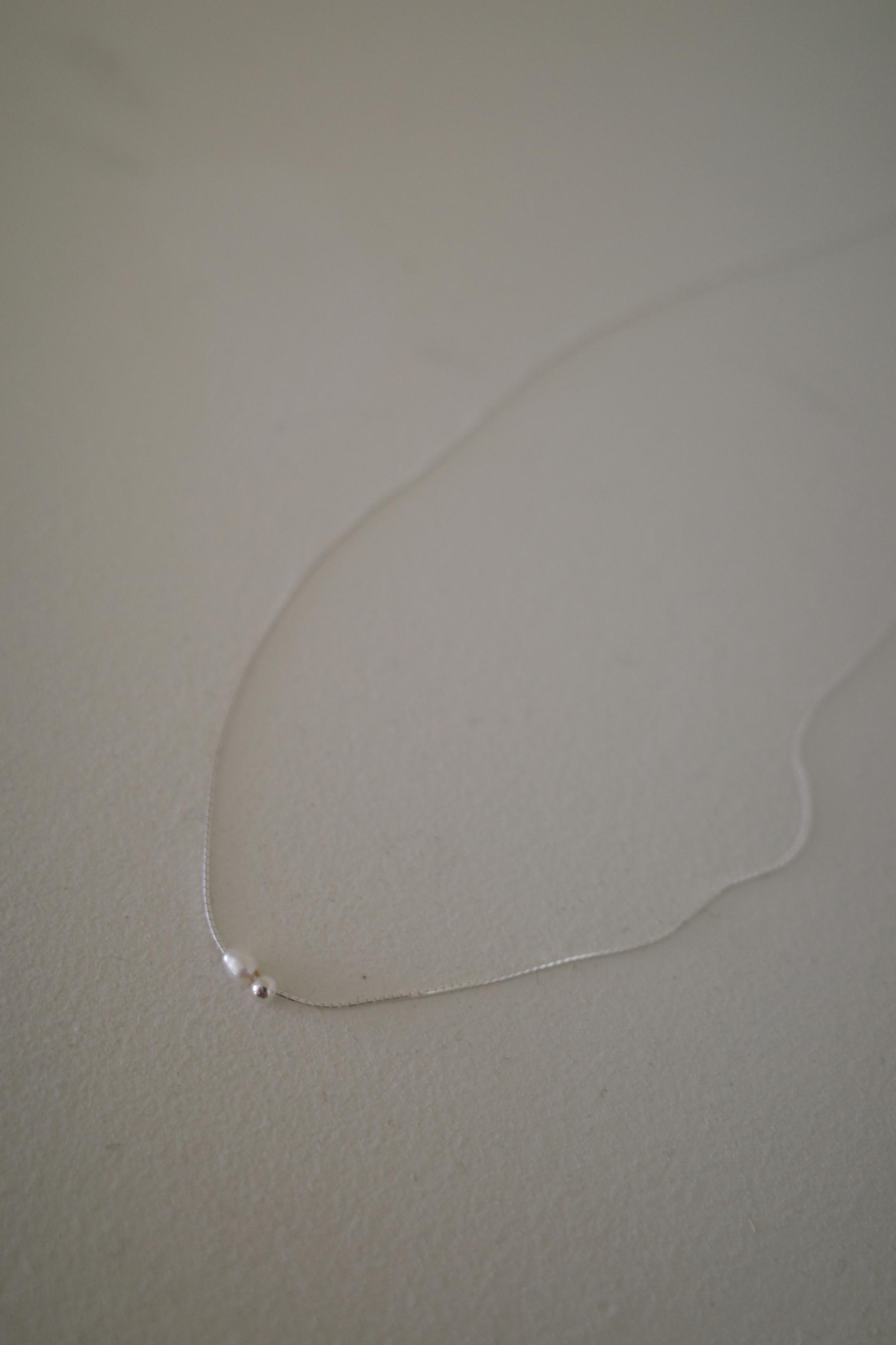 Pearl Dot necklace (925 silver)