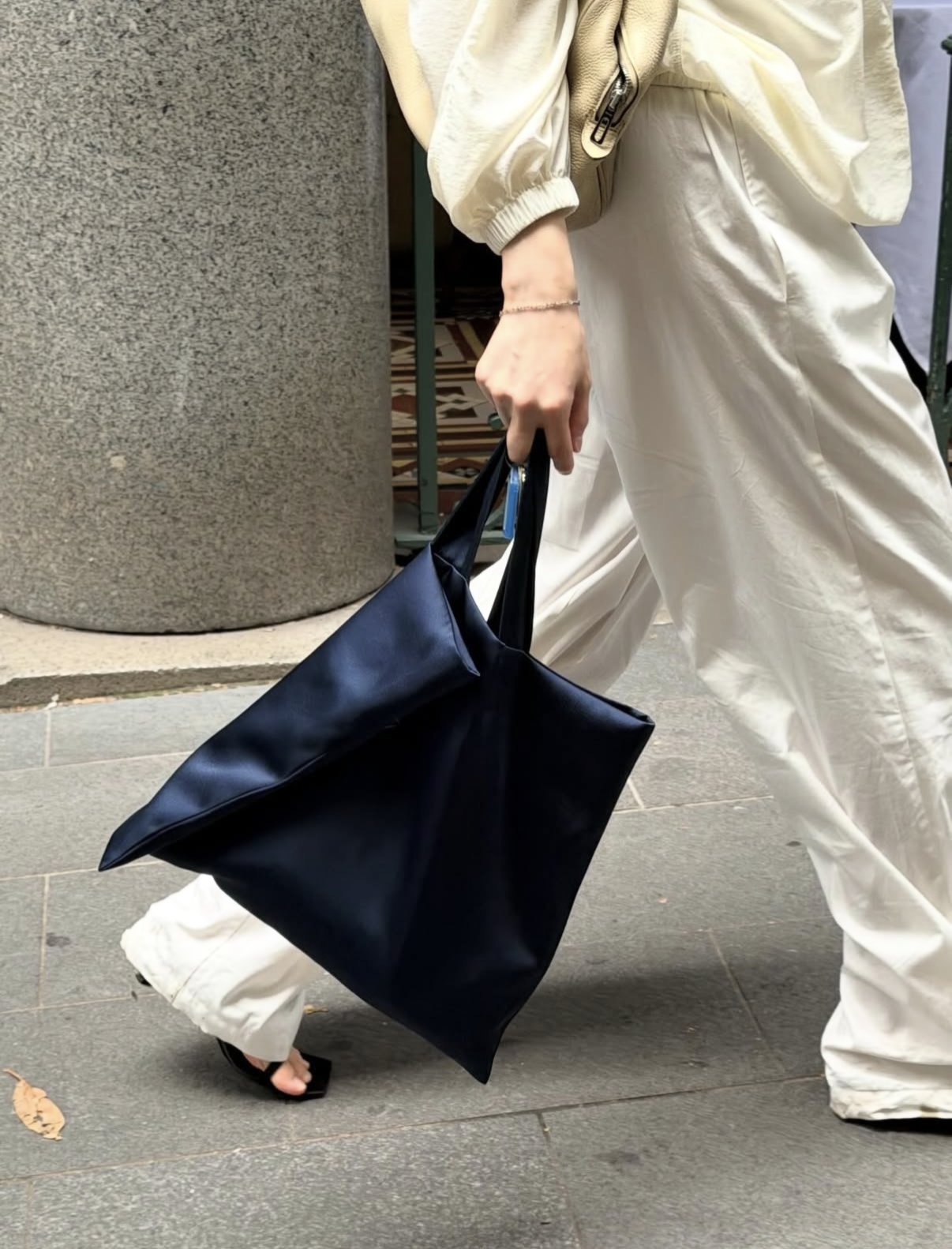 Satin tote bag
