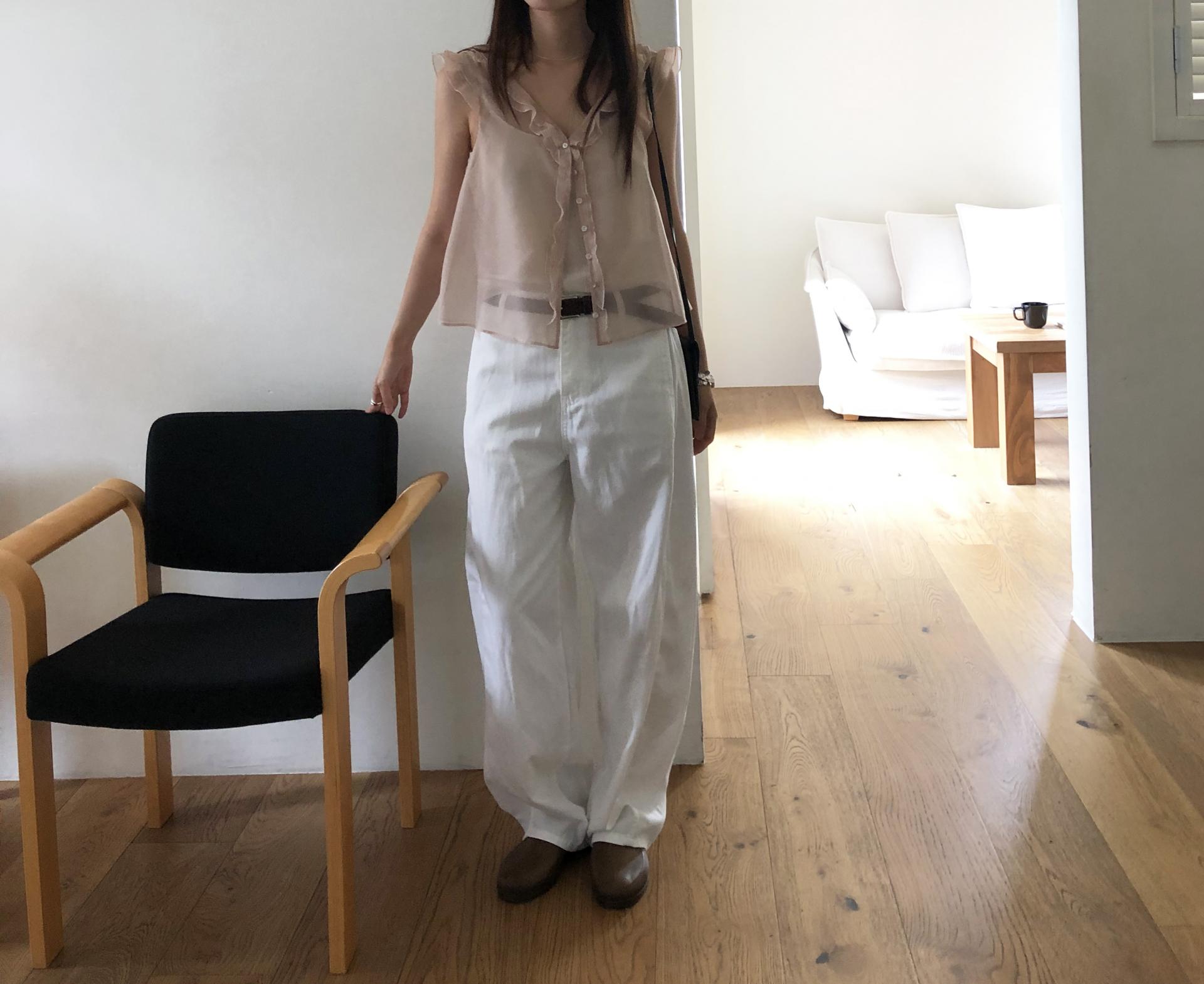 Peach blouse