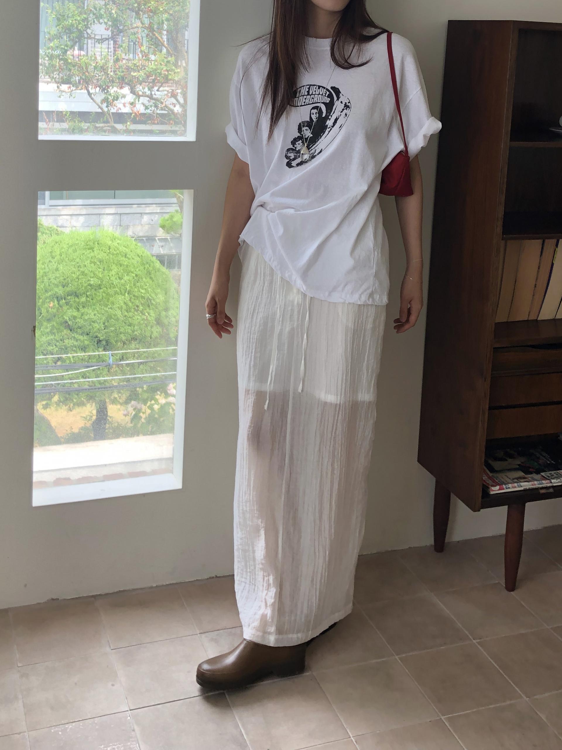 Veil wrinkle skirt