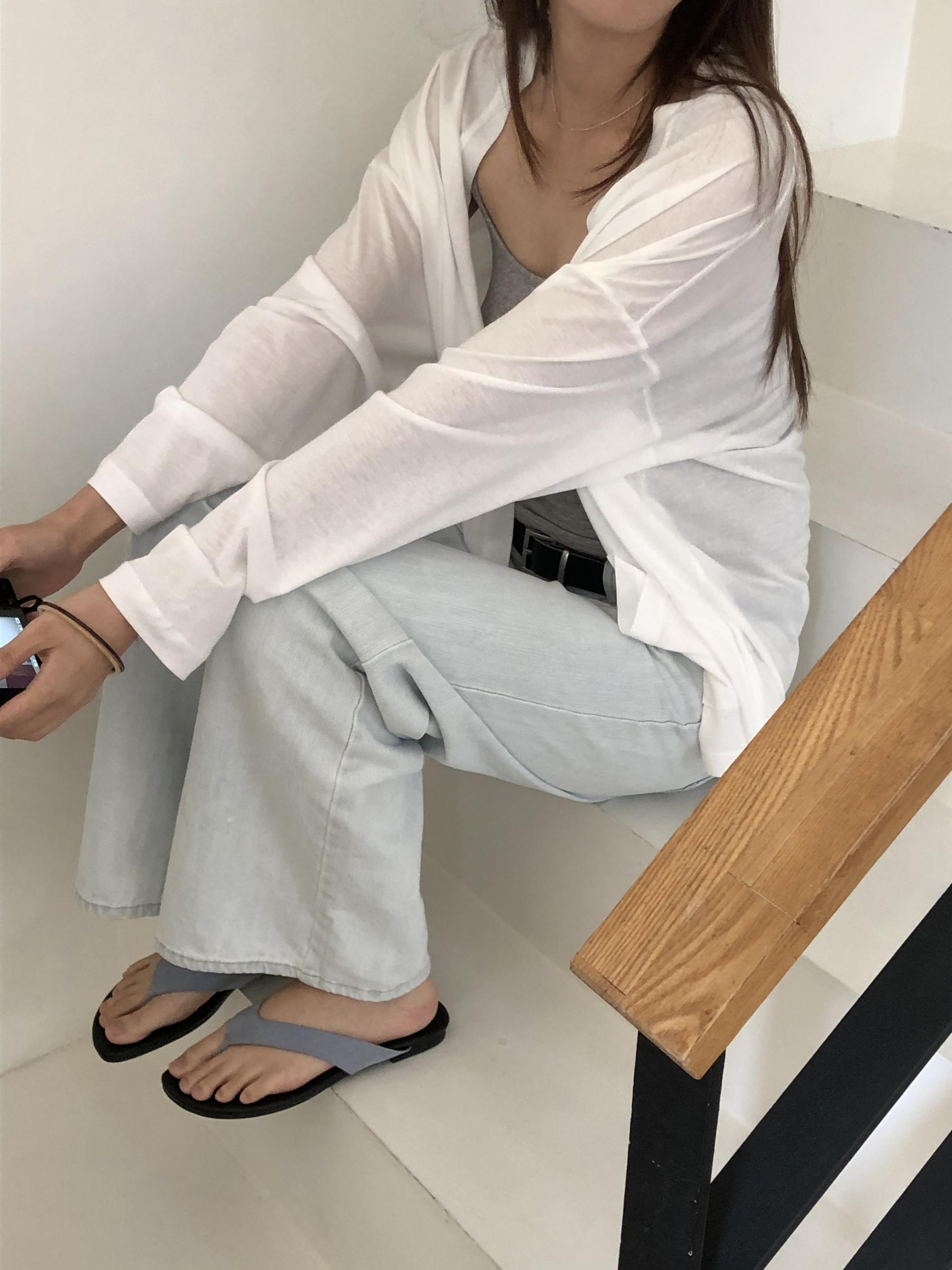 Suede flip flop