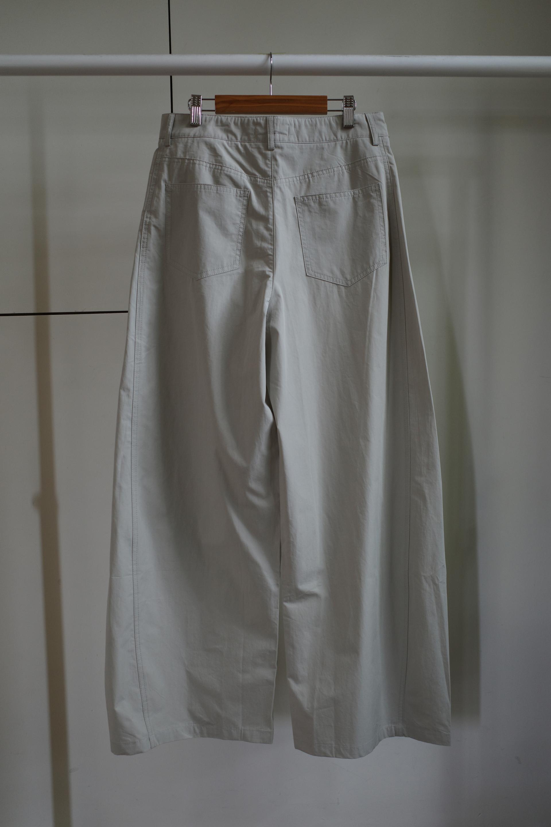 Line cotton pants