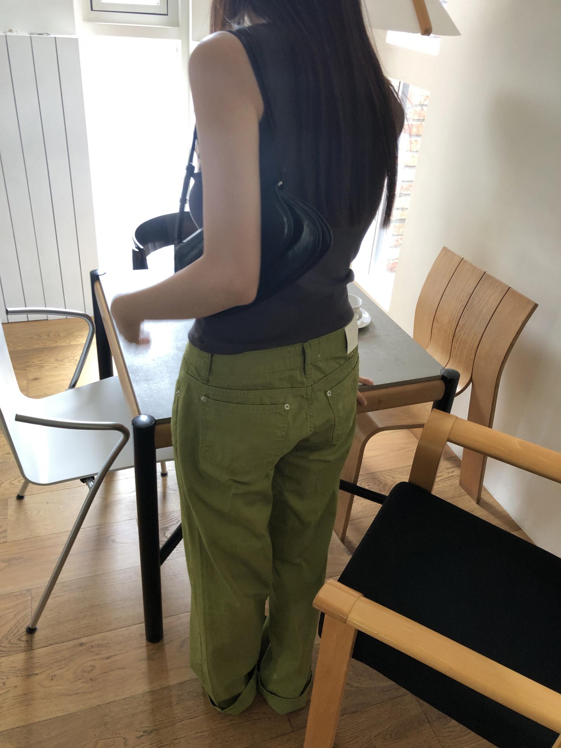Matcha slub jean