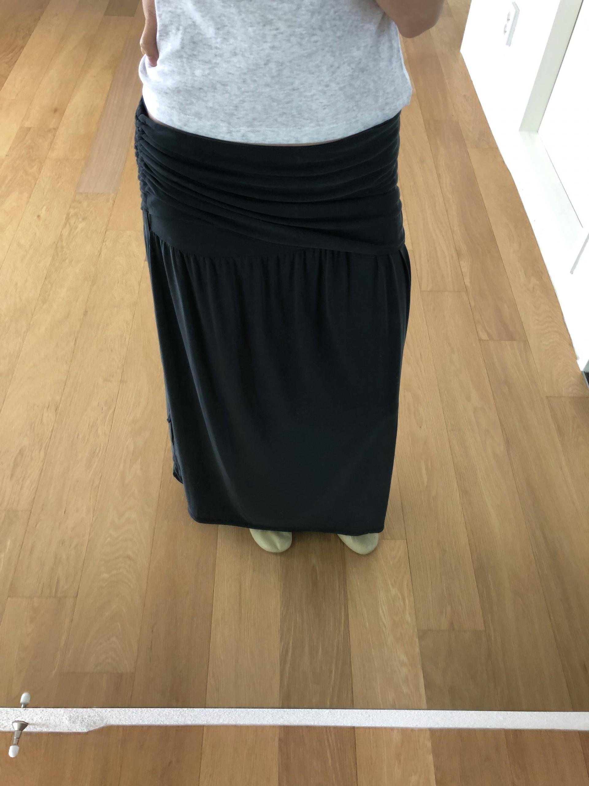 Modal shirring skirt