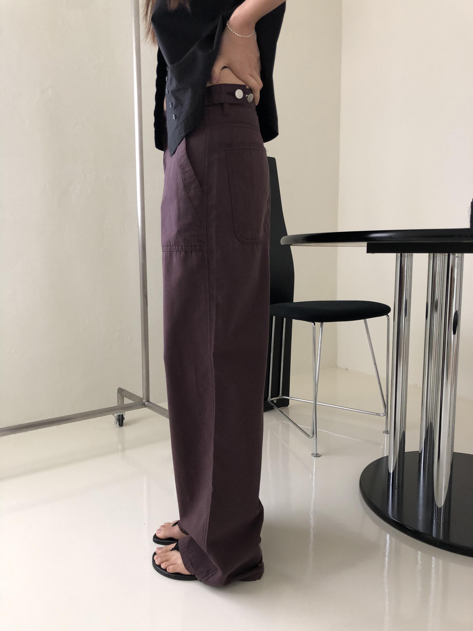 Mode buckle pants