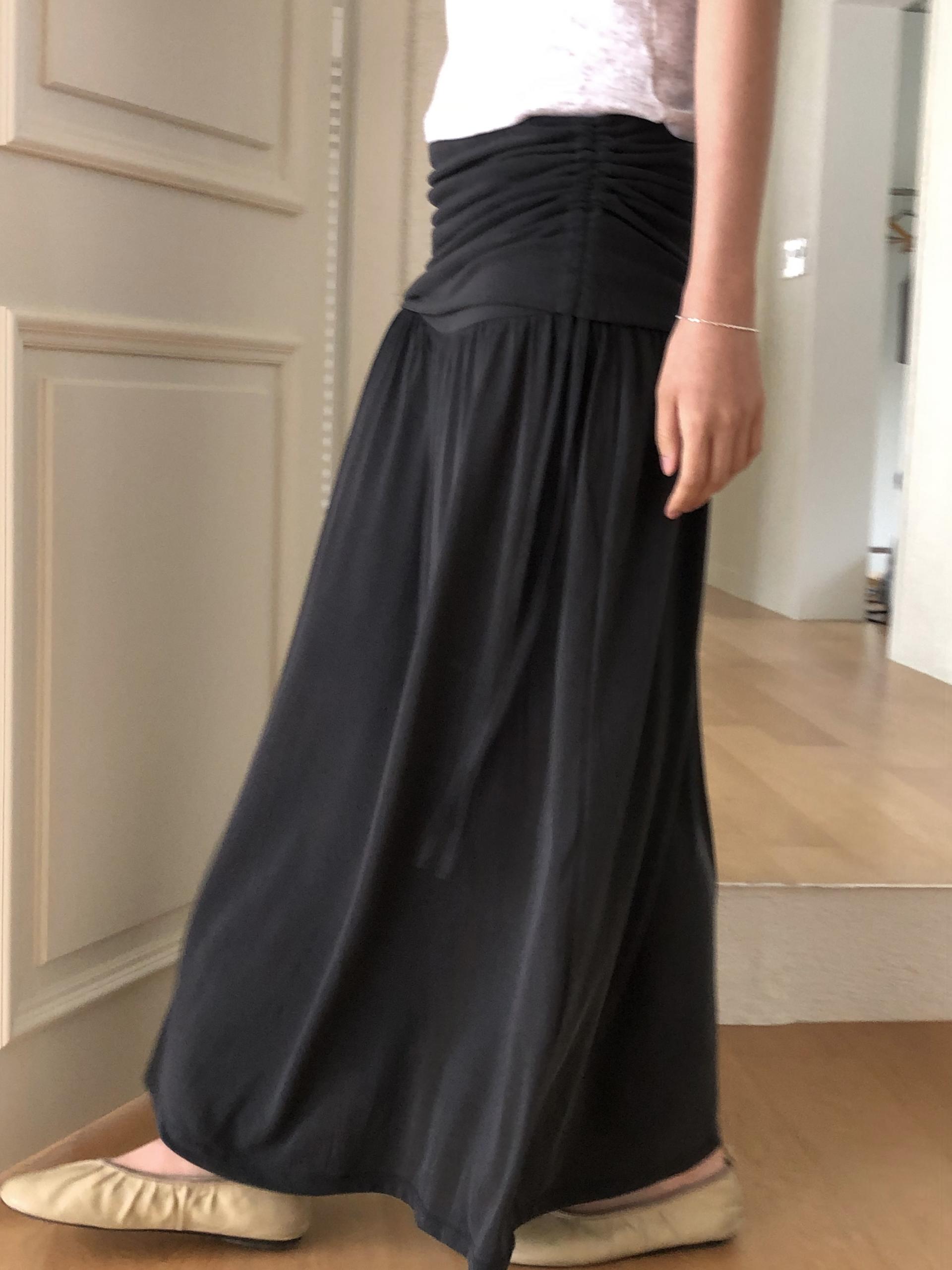 Modal shirring skirt