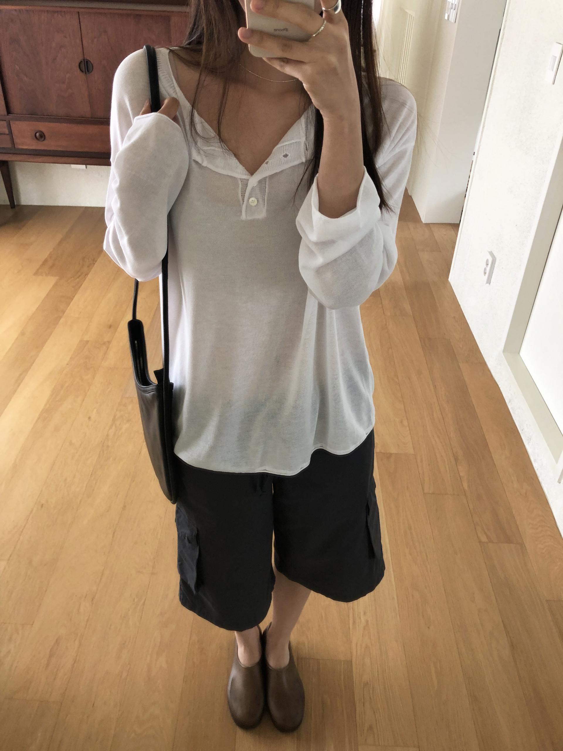 Summer button knit