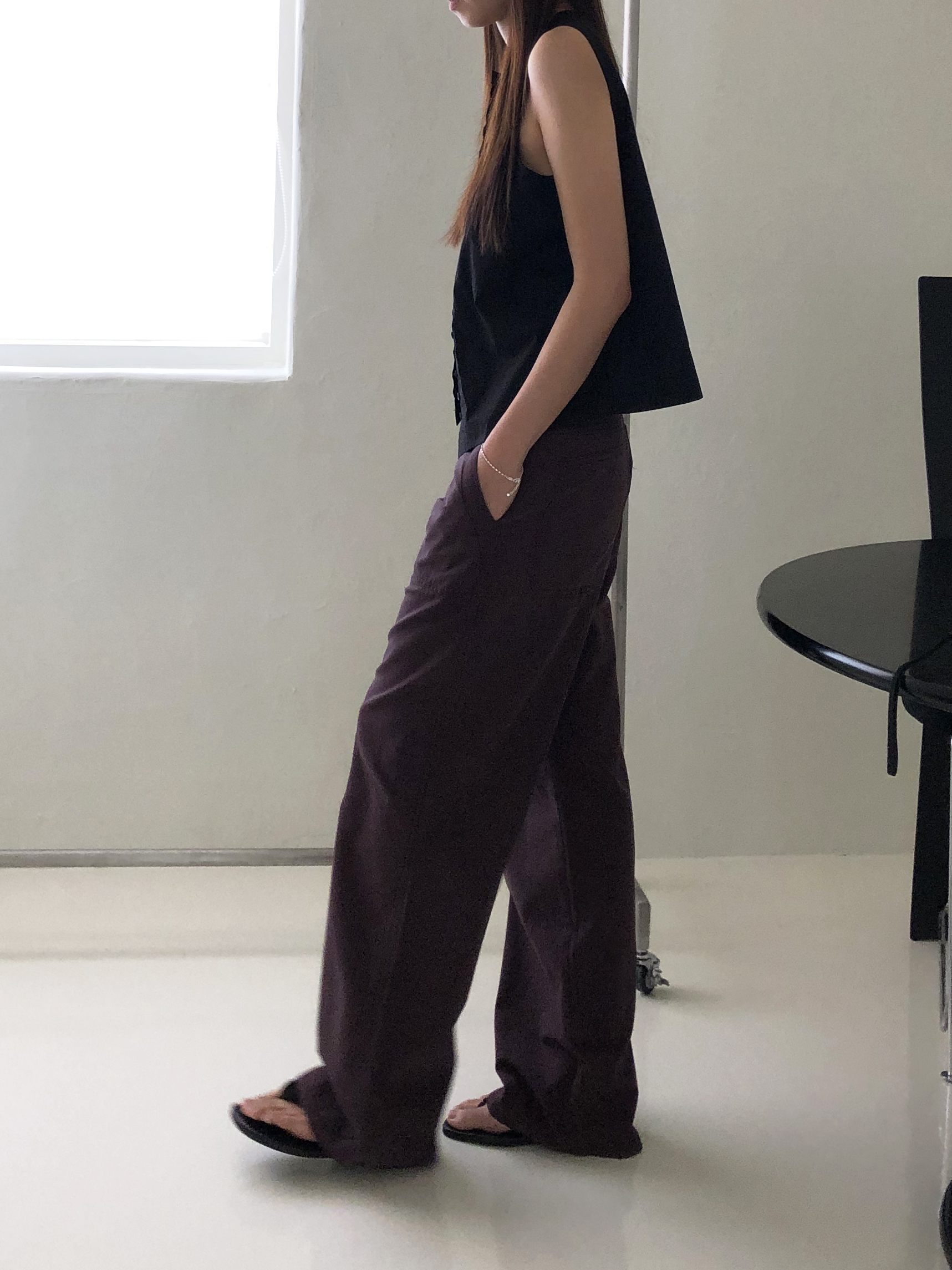 Mode buckle pants