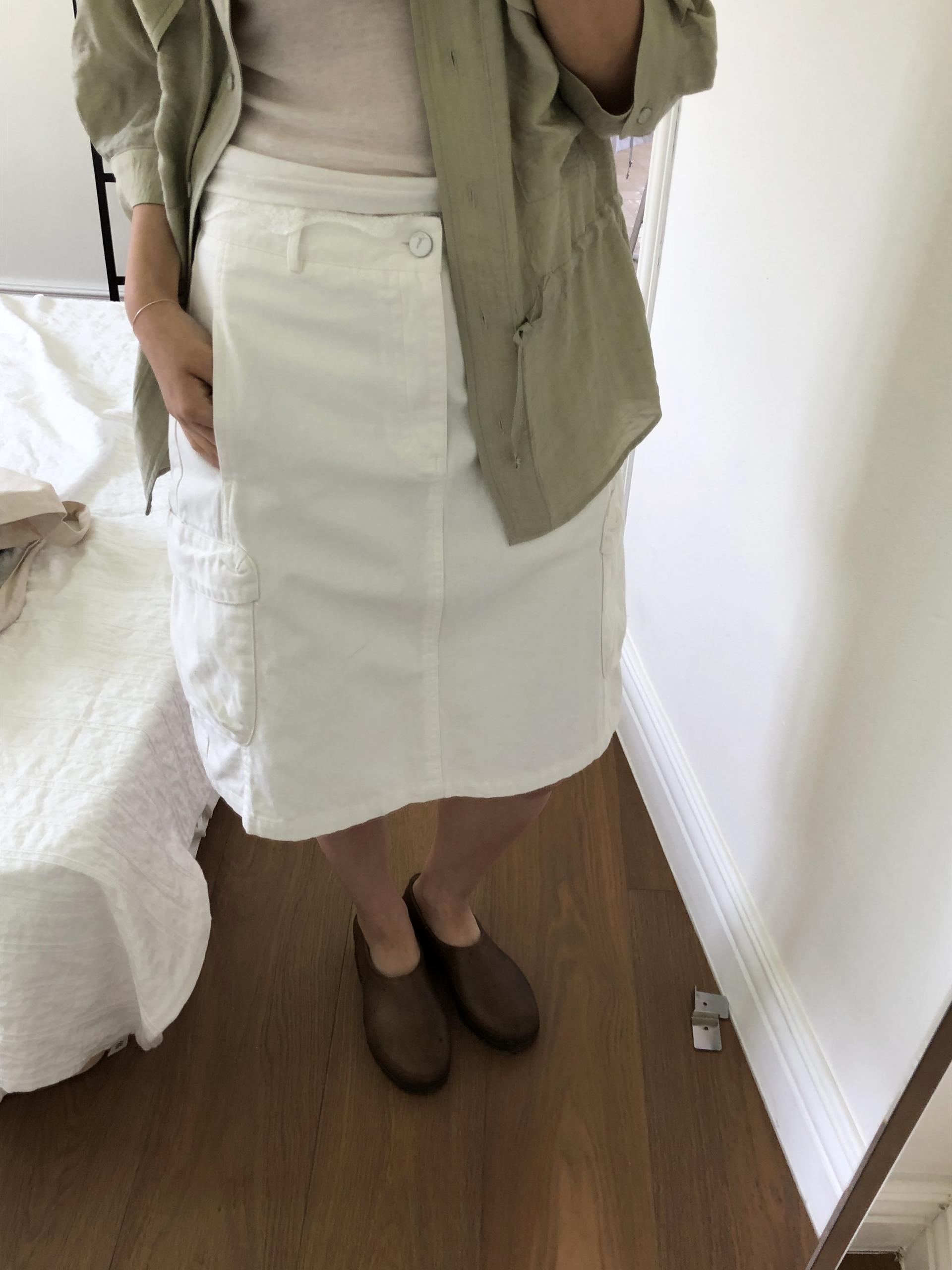 Cargo half skirt