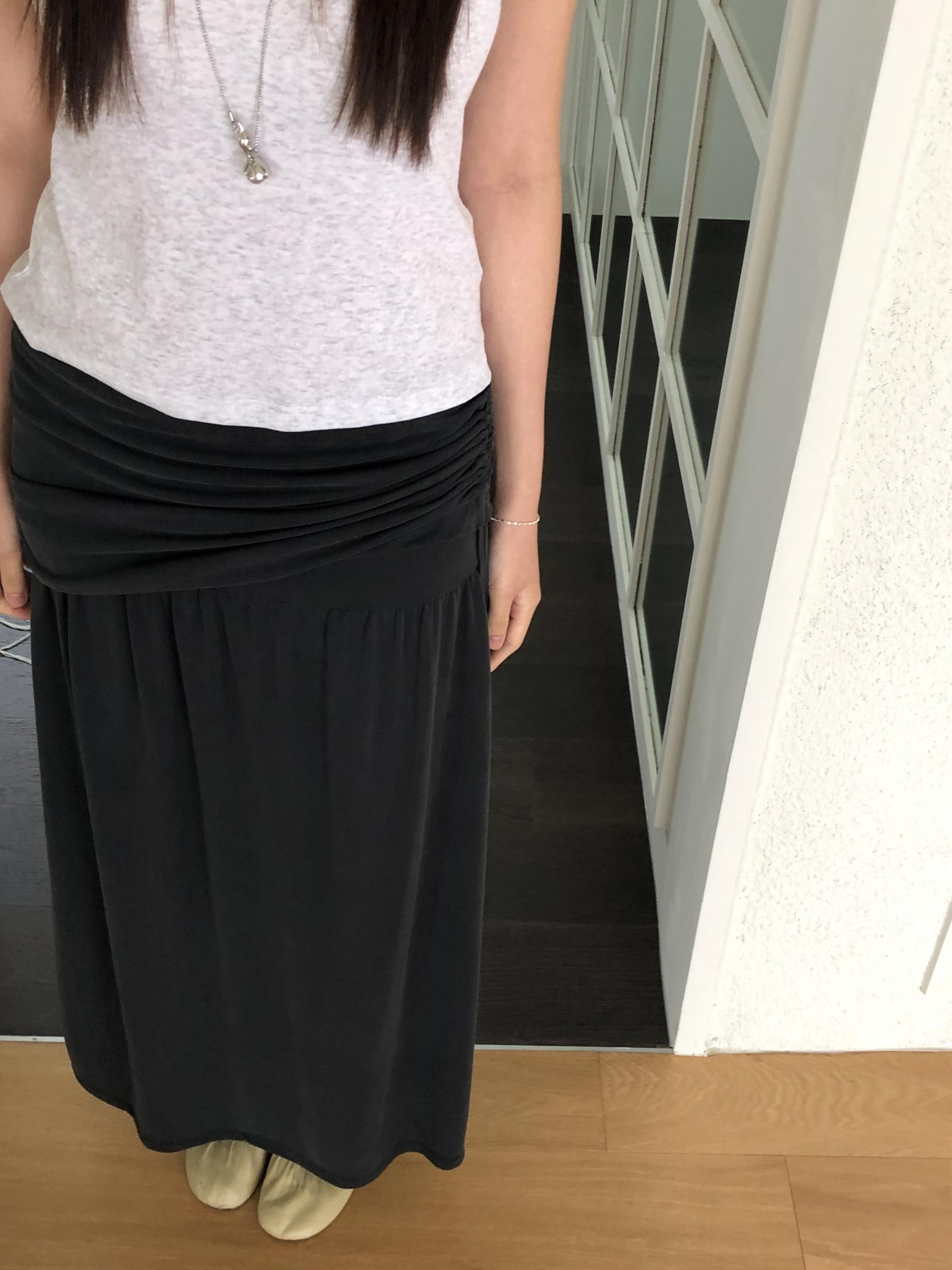 Modal shirring skirt