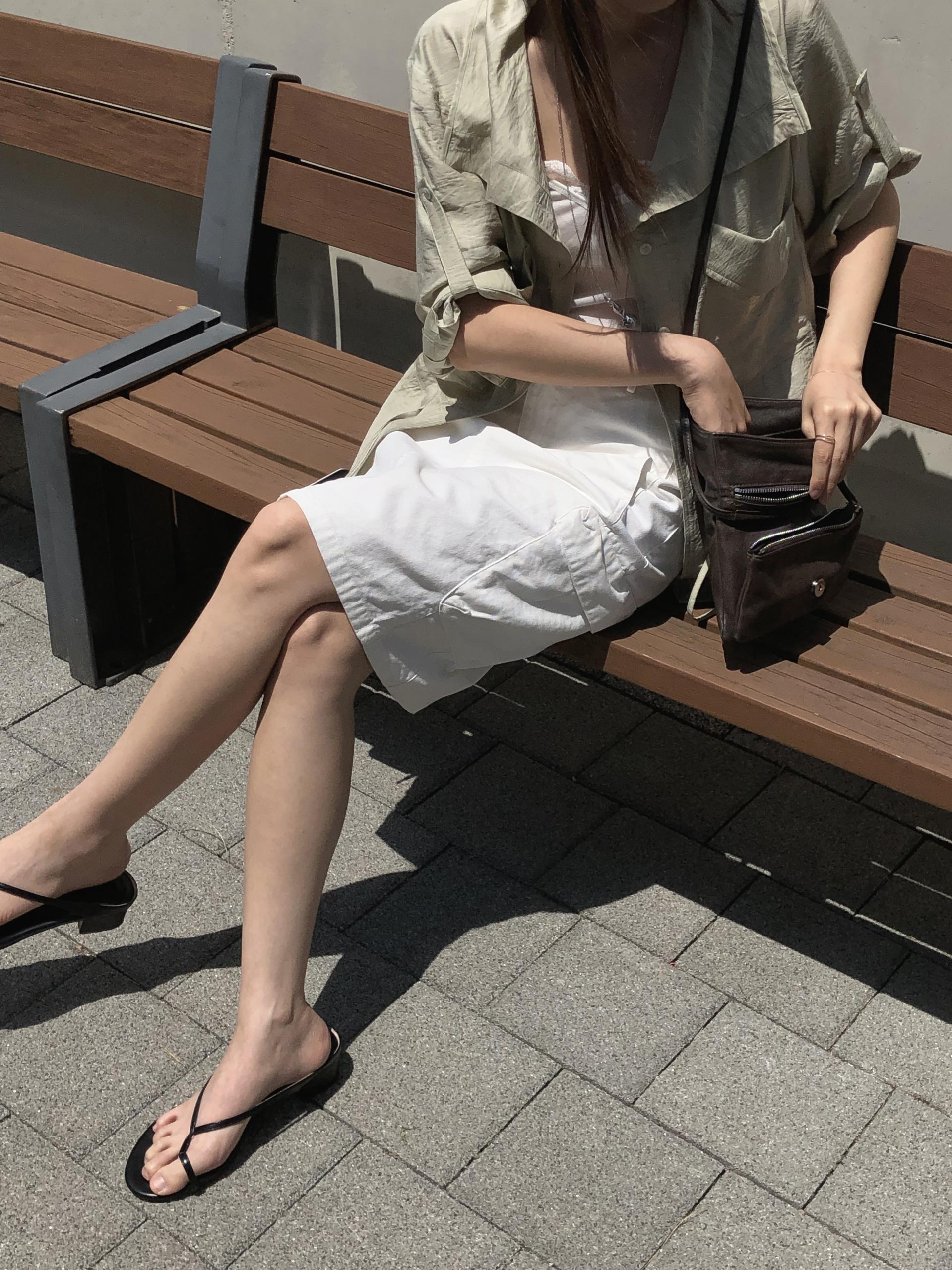 Cargo half skirt