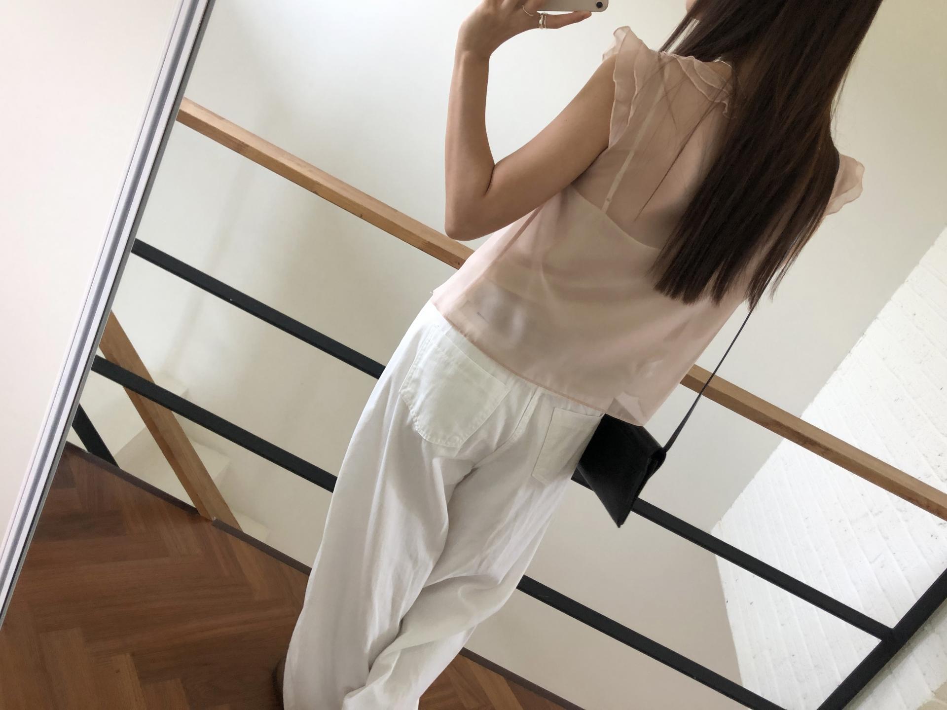 Peach blouse