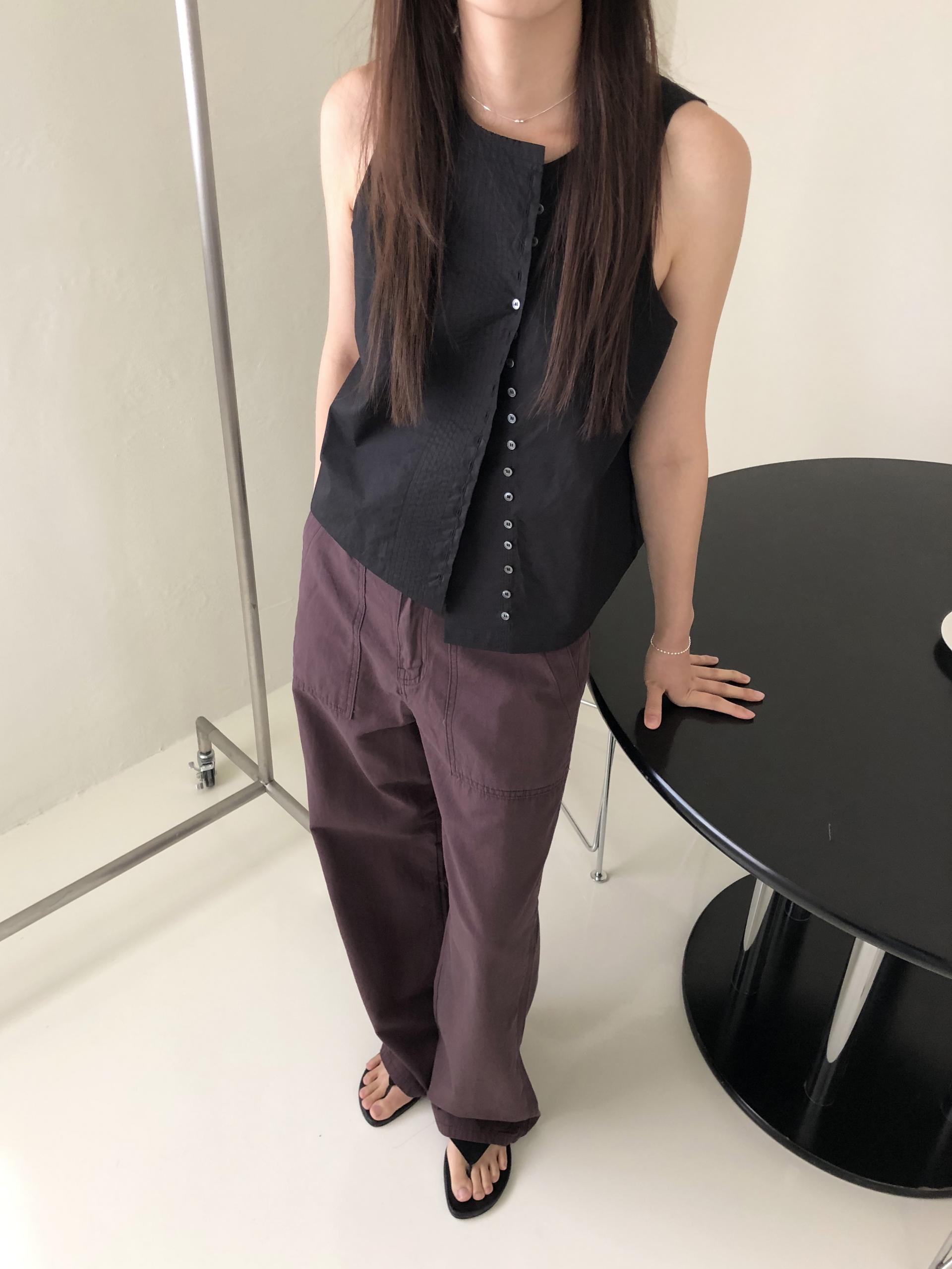 Mode buckle pants