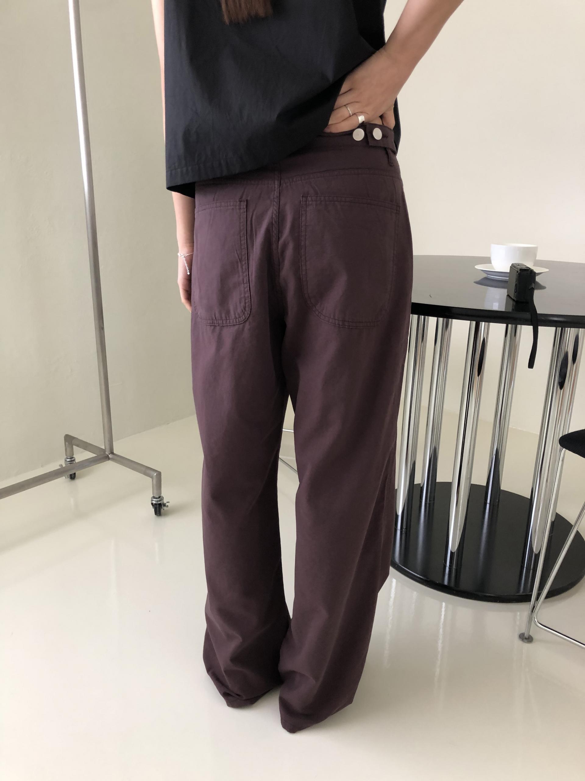 Mode buckle pants