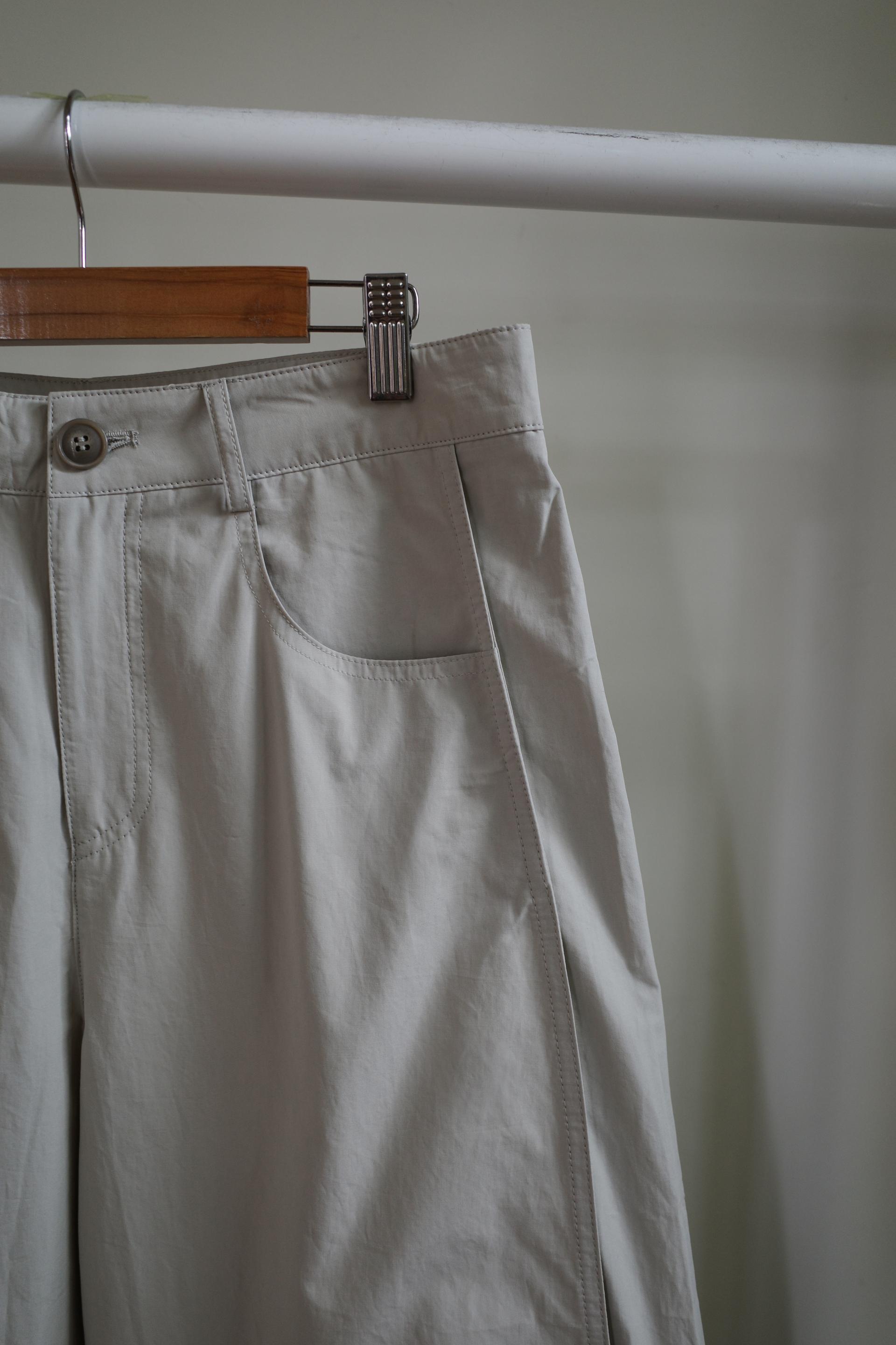 Line cotton pants
