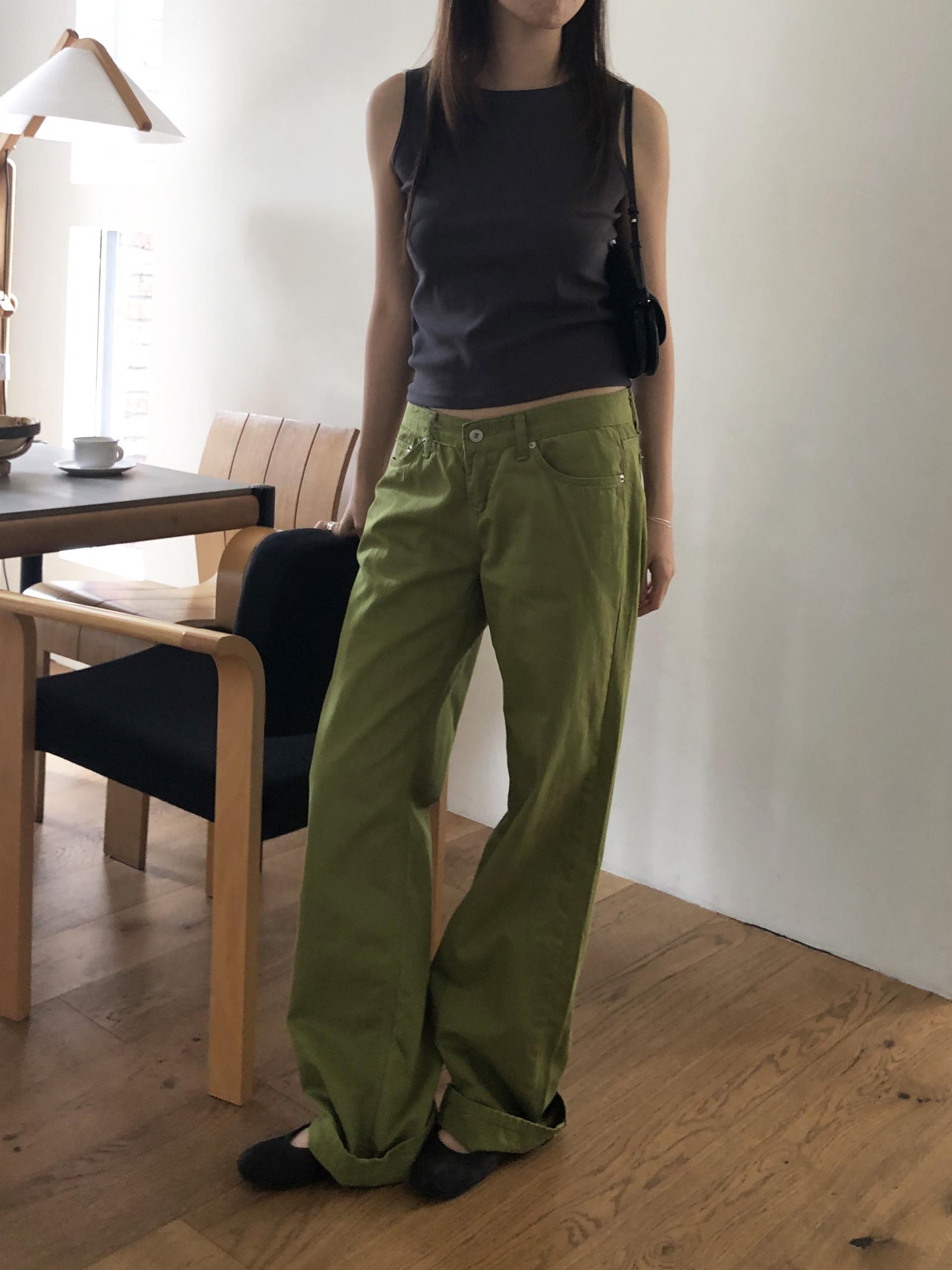Matcha slub jean