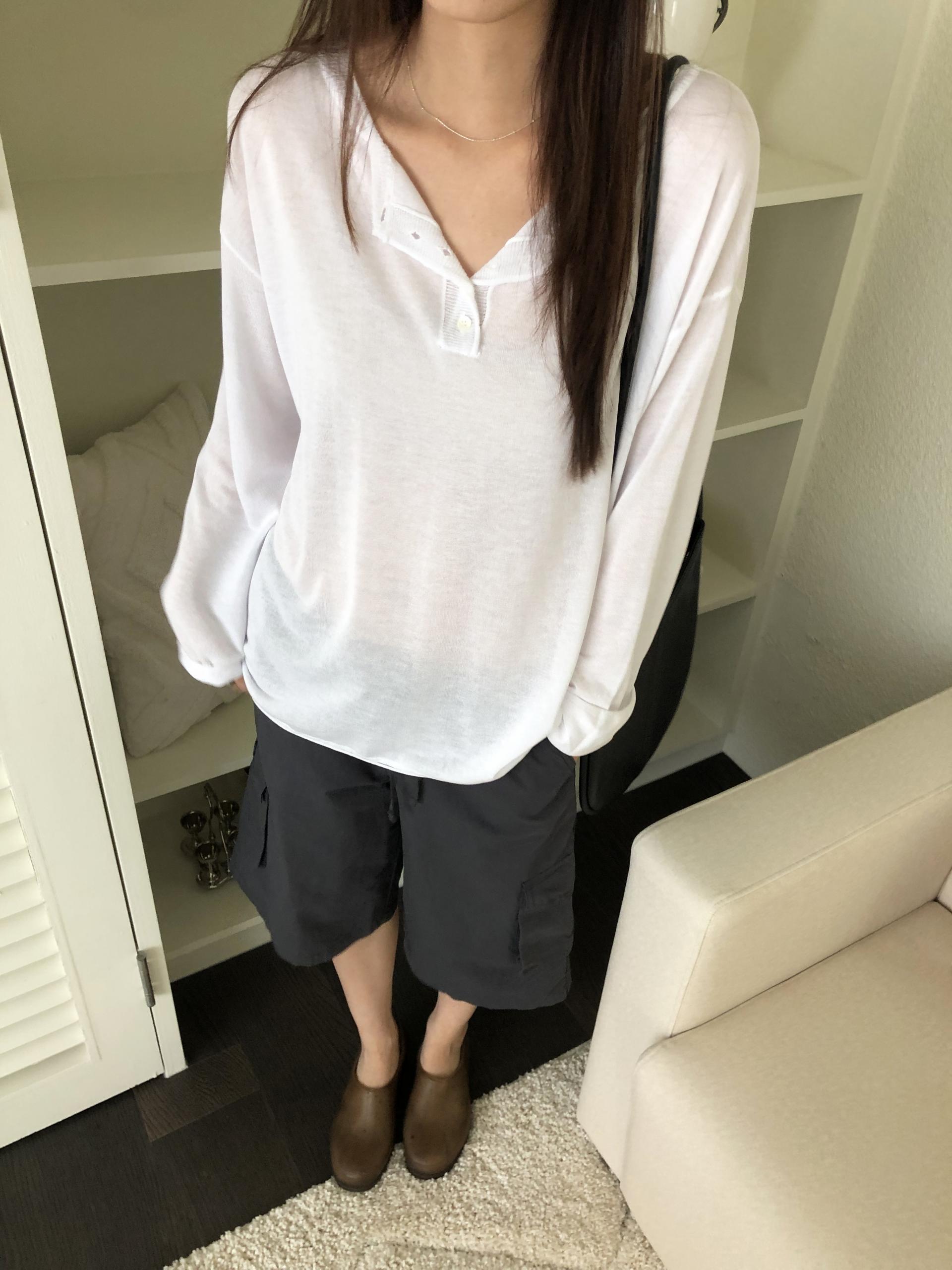 Summer button knit