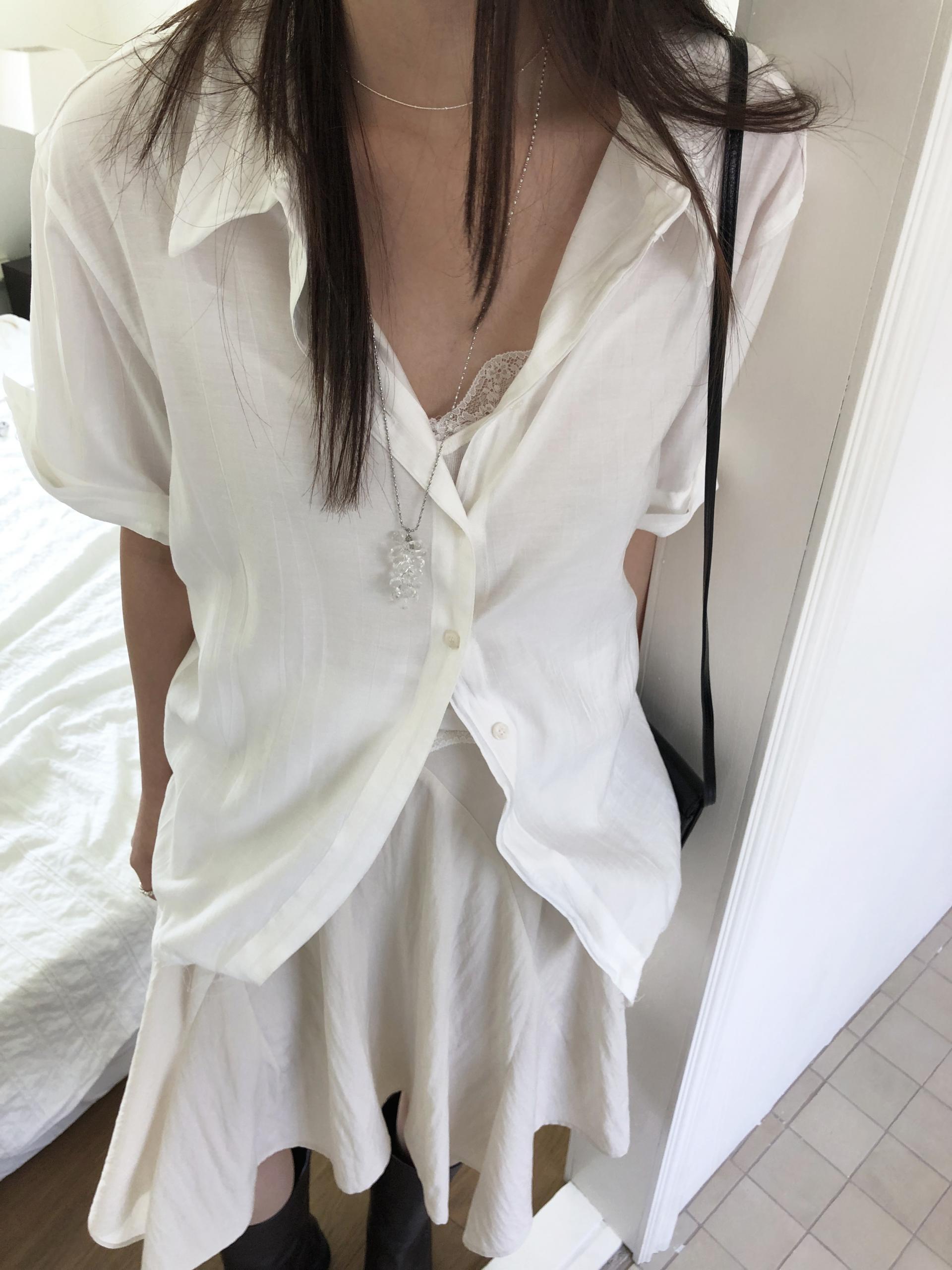 Odette unbalanced skirt