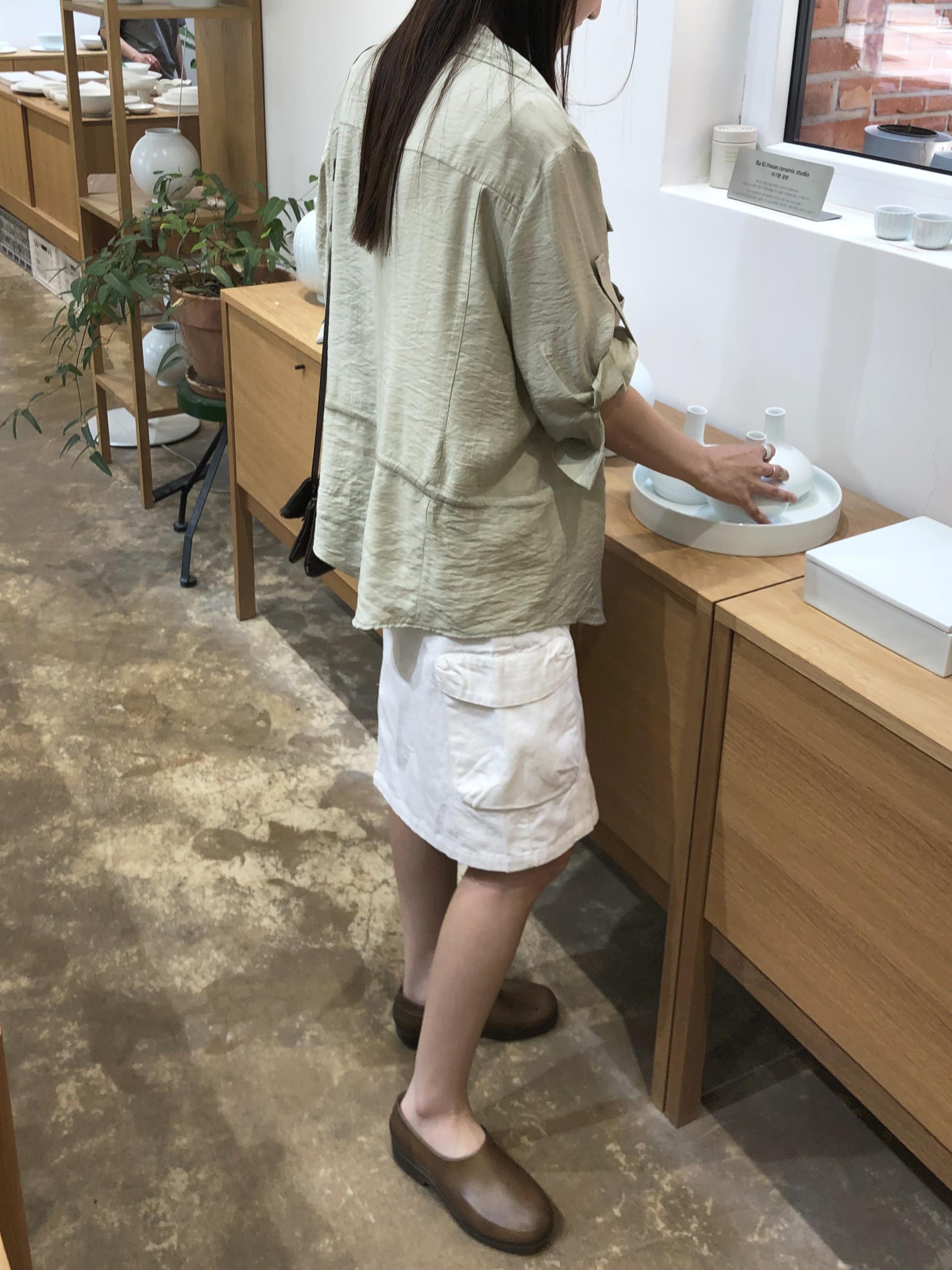 Cargo half skirt