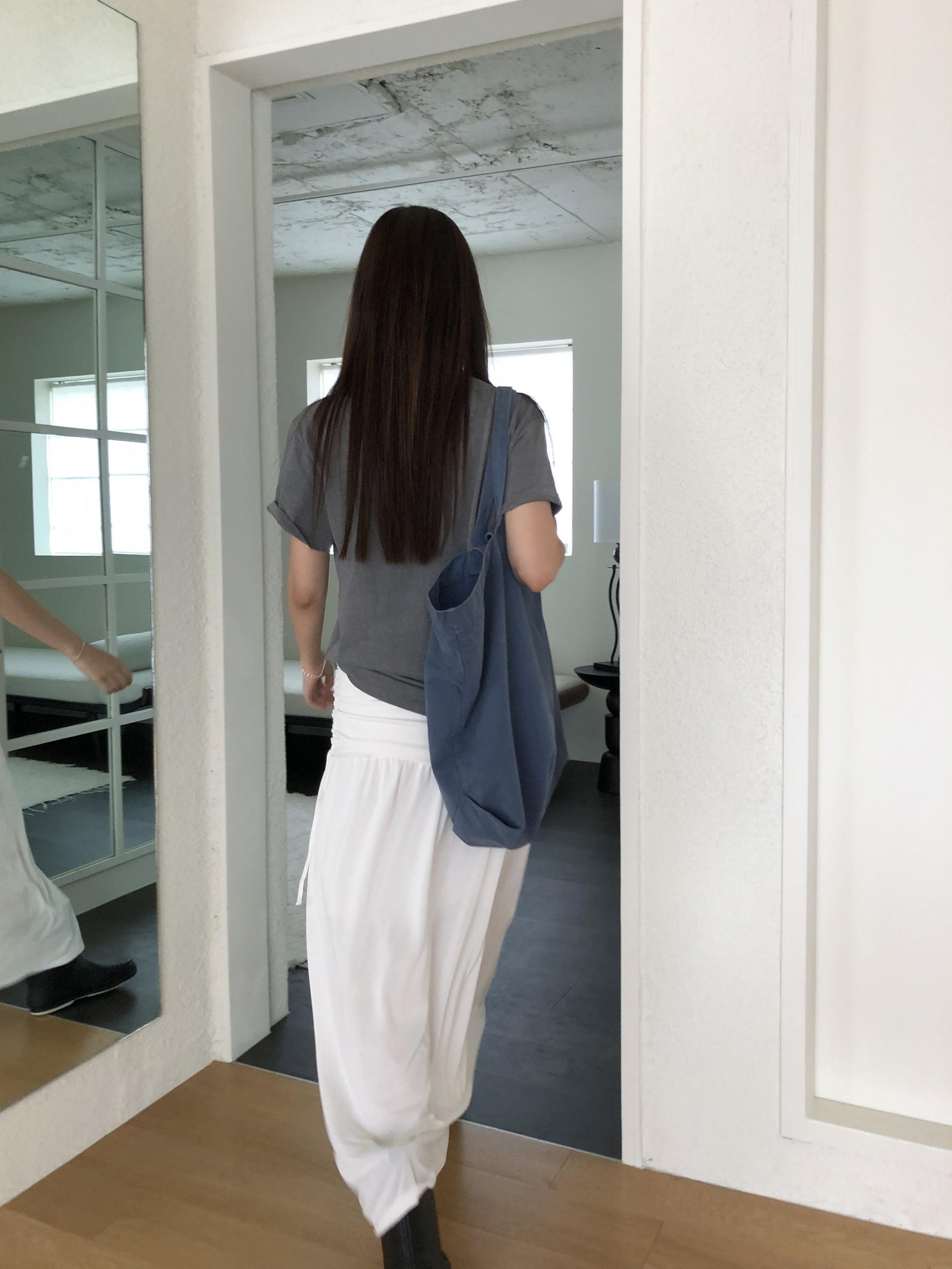 Modal shirring skirt