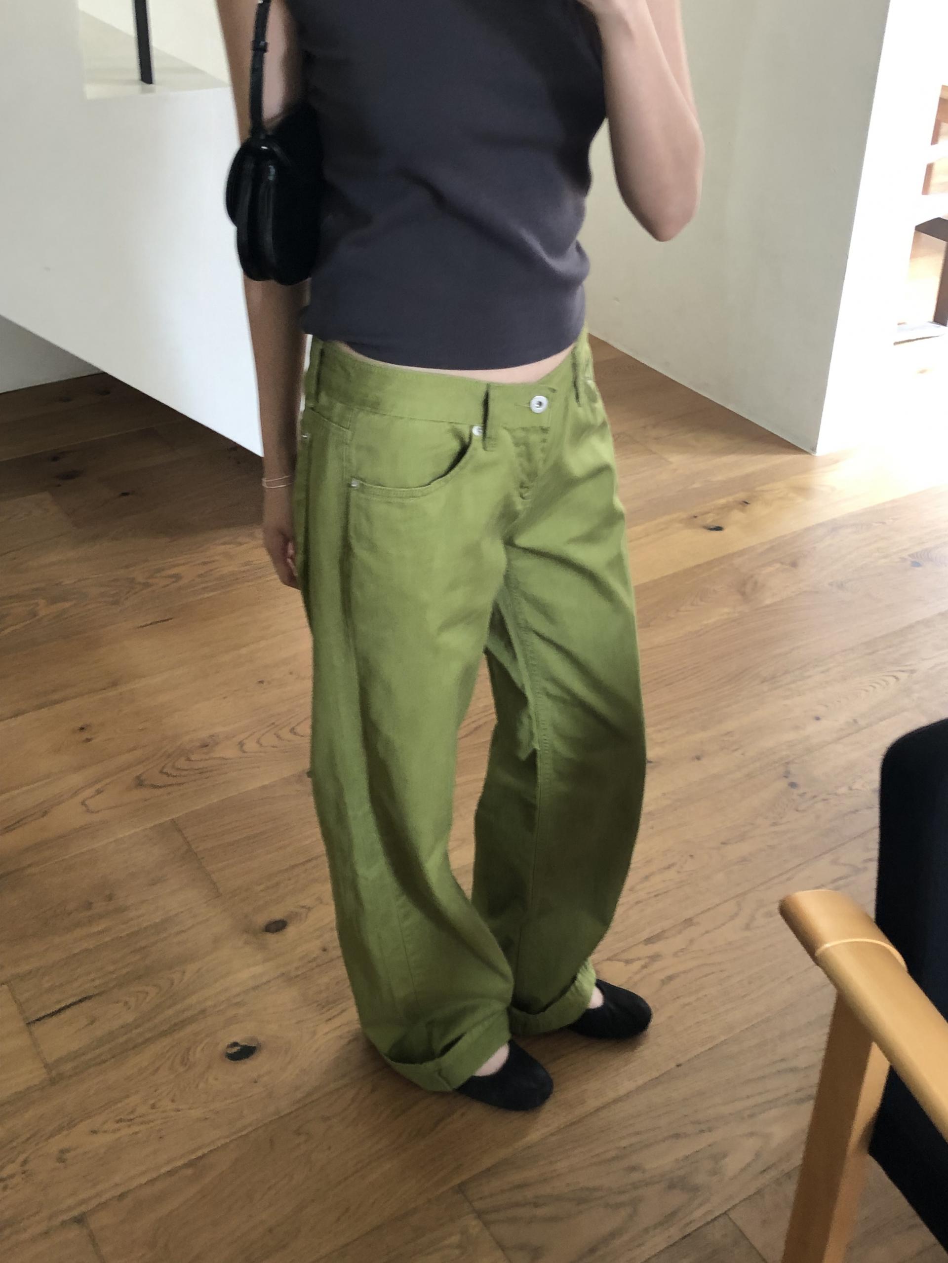 Matcha slub jean