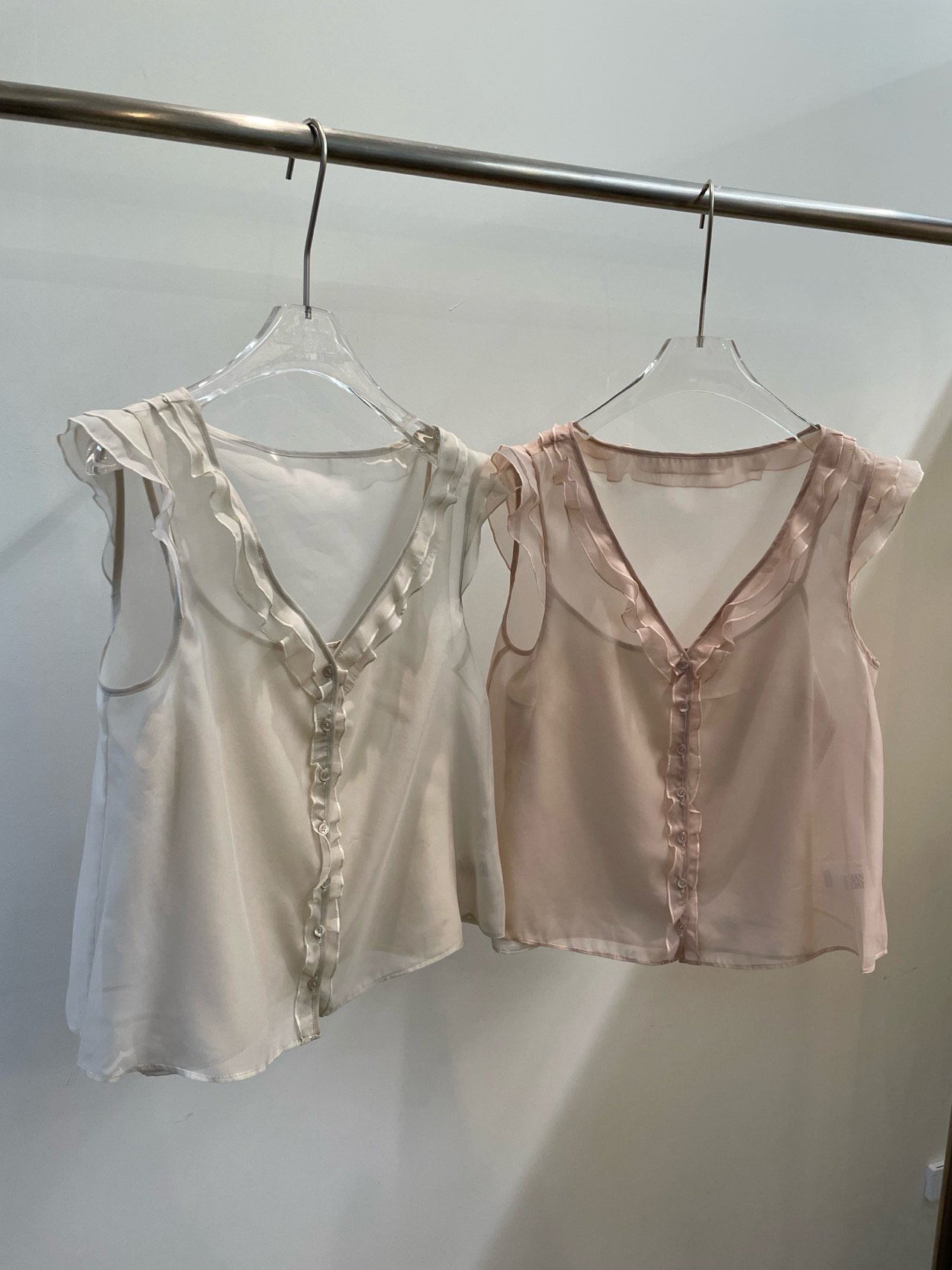 Peach blouse