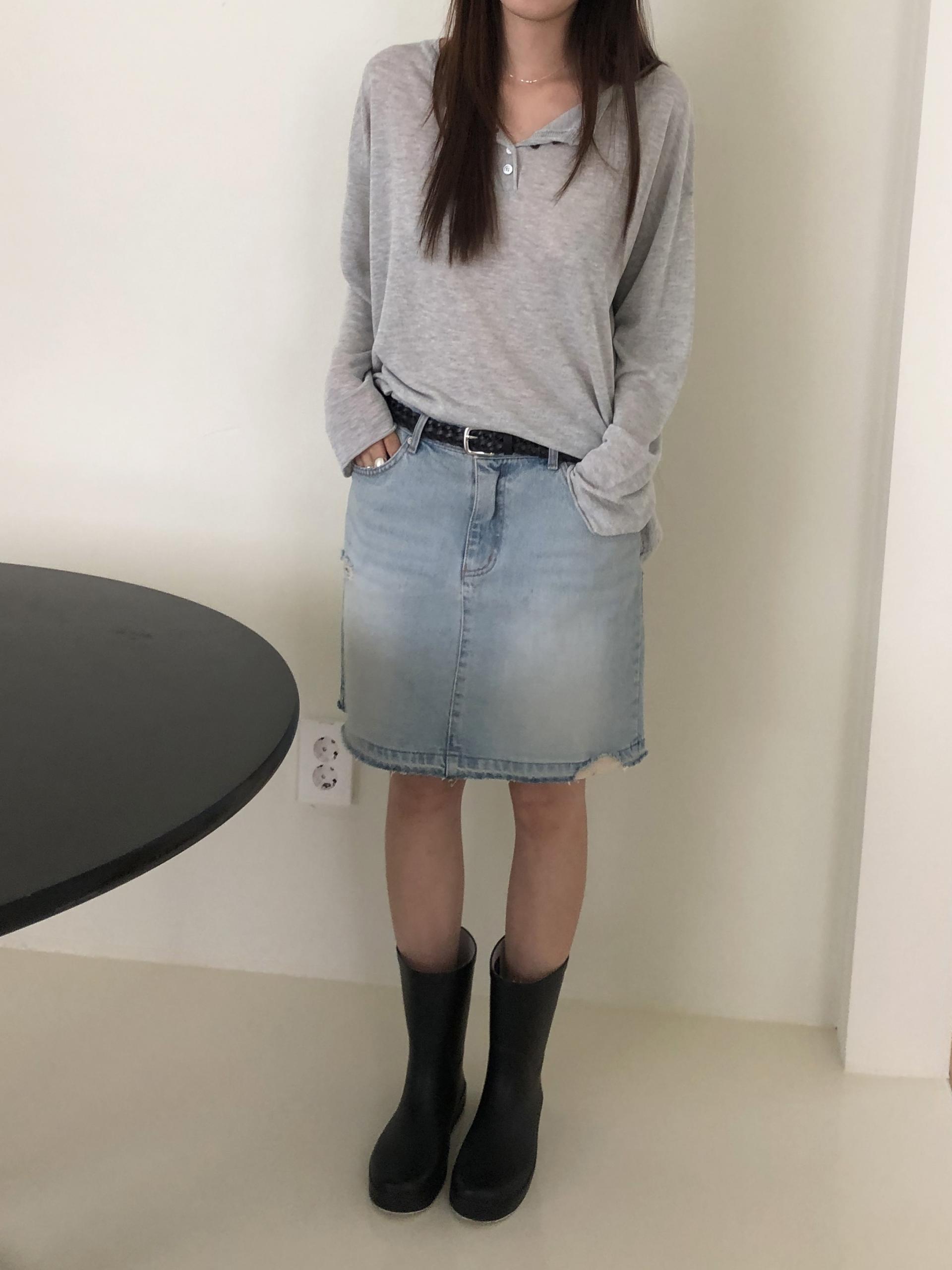 Summer button knit