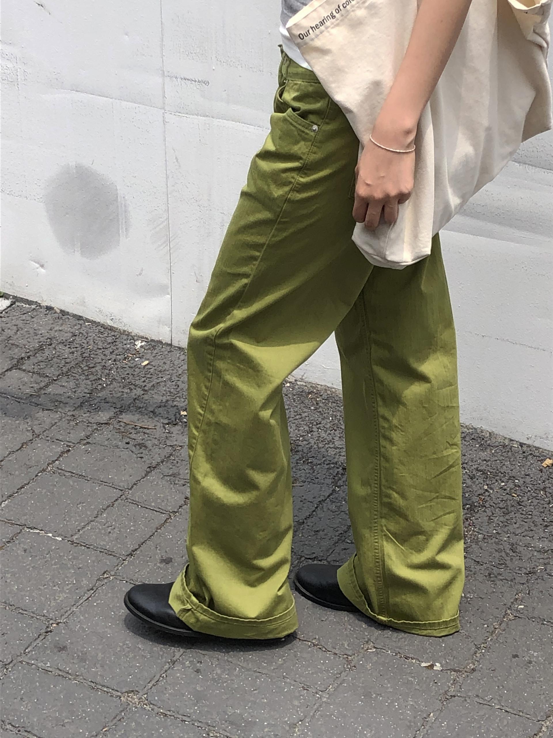 Matcha slub jean