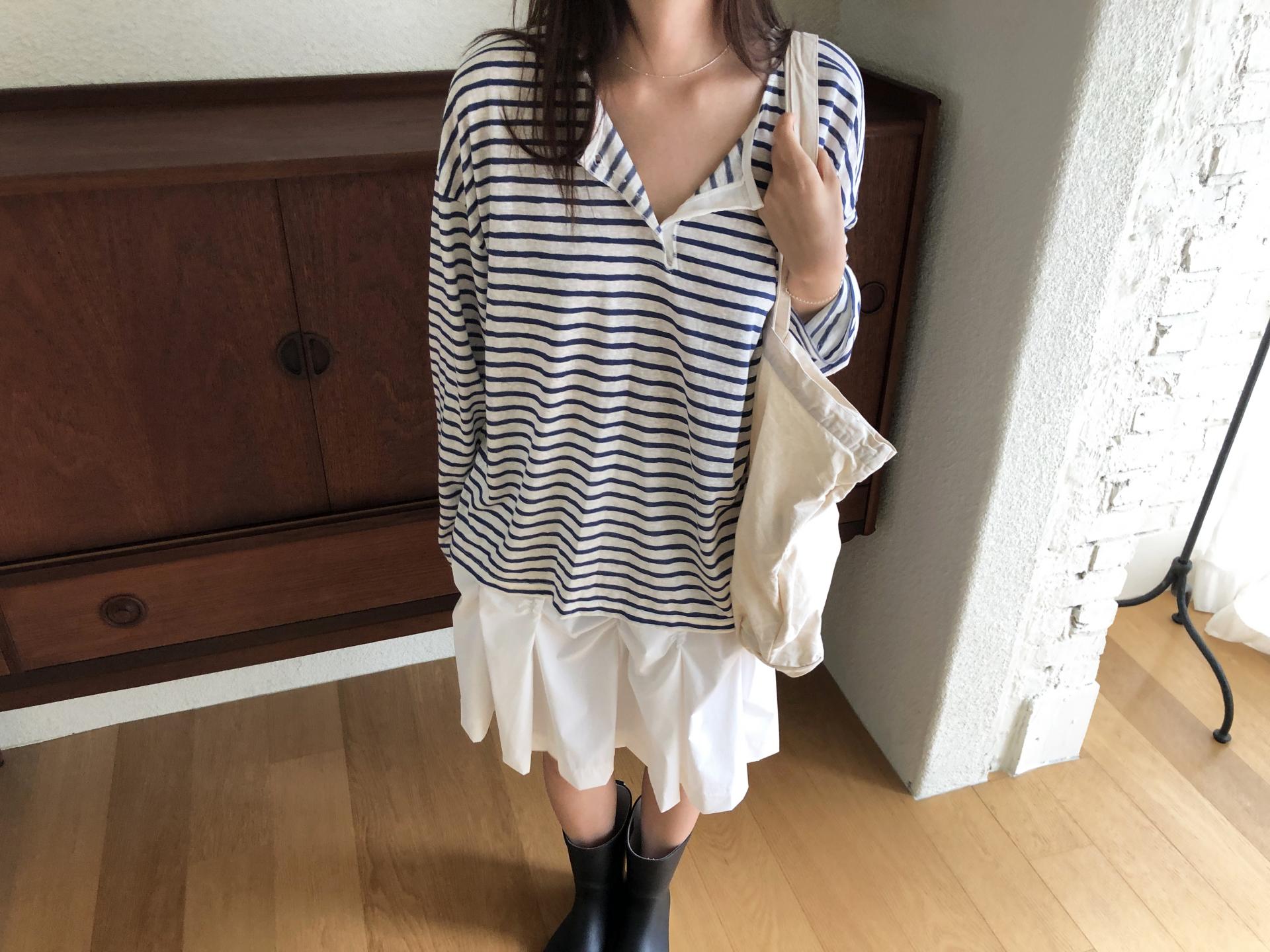 Loose stripe T
