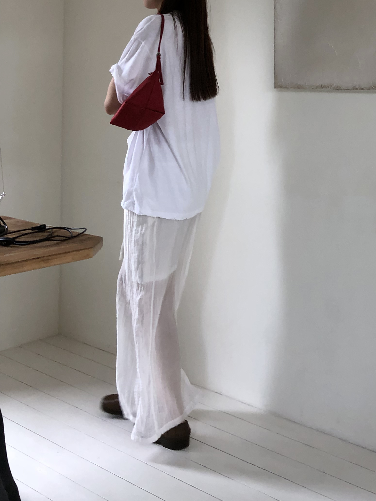 Veil wrinkle skirt