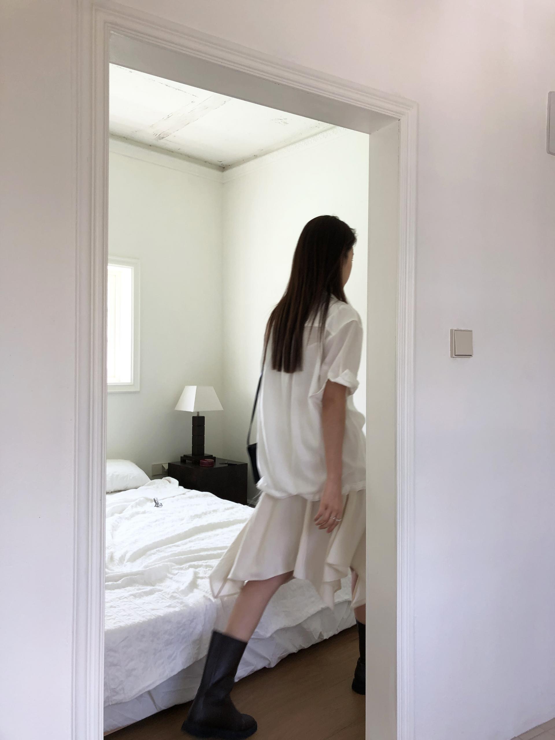Odette unbalanced skirt