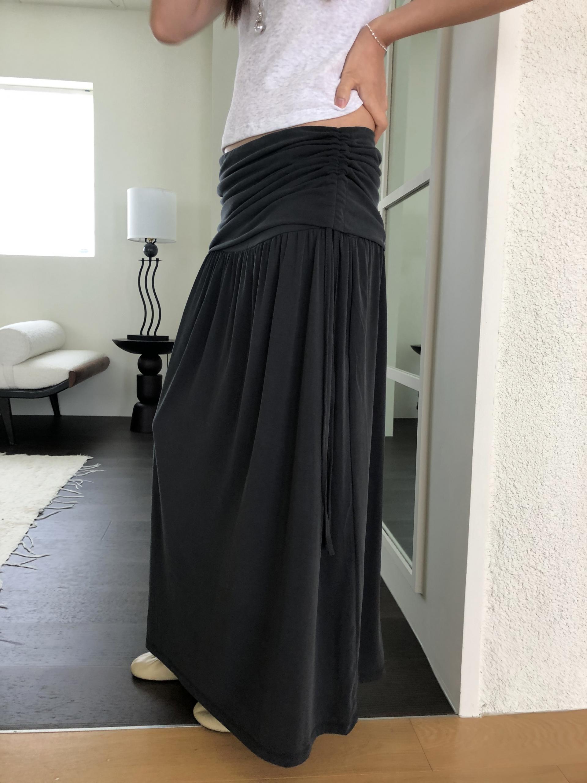 Modal shirring skirt