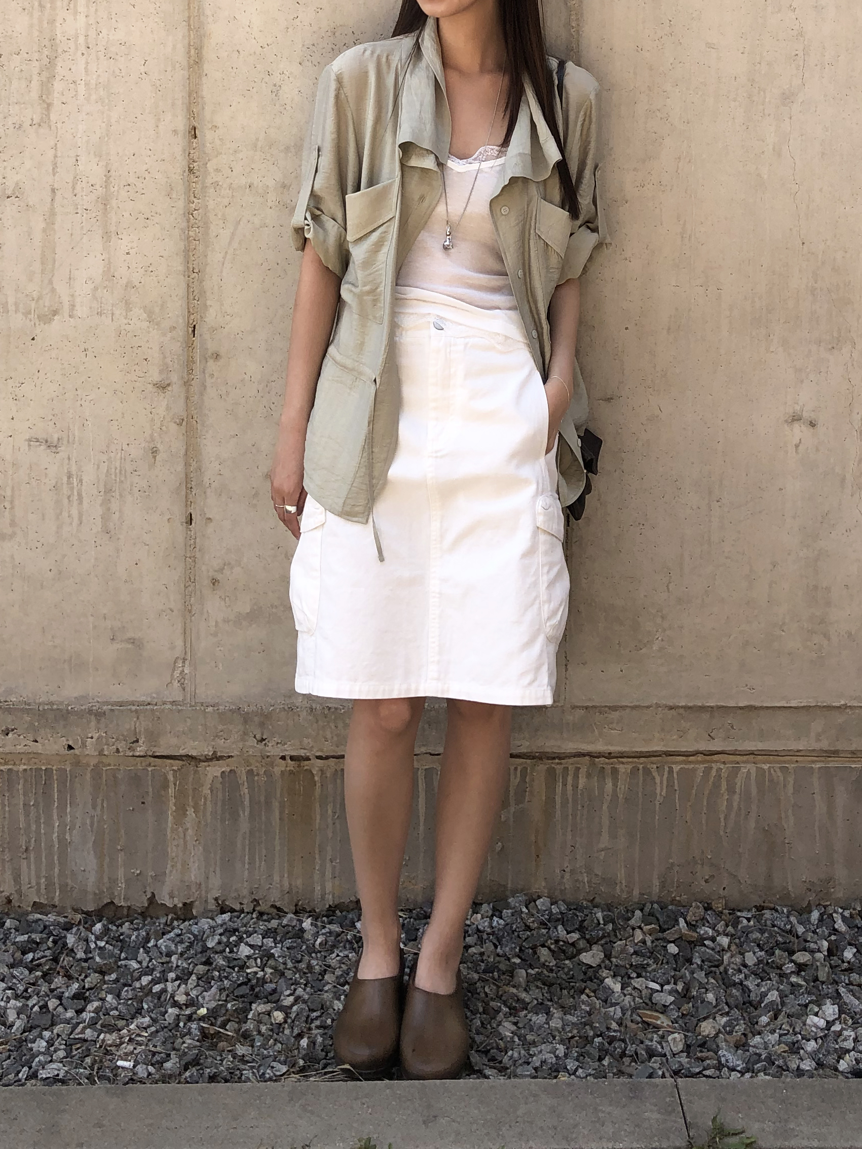Cargo half skirt