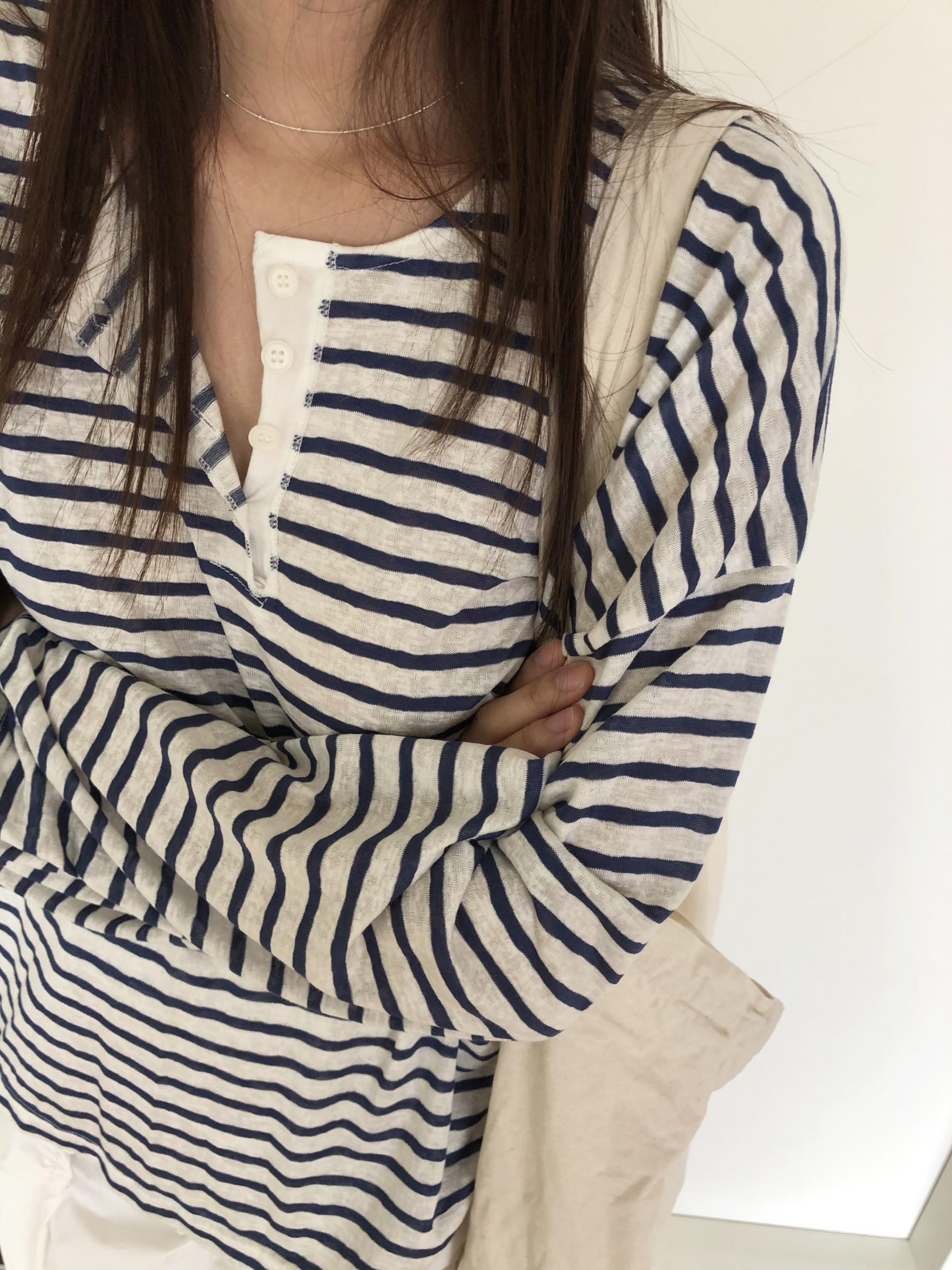 Loose stripe T