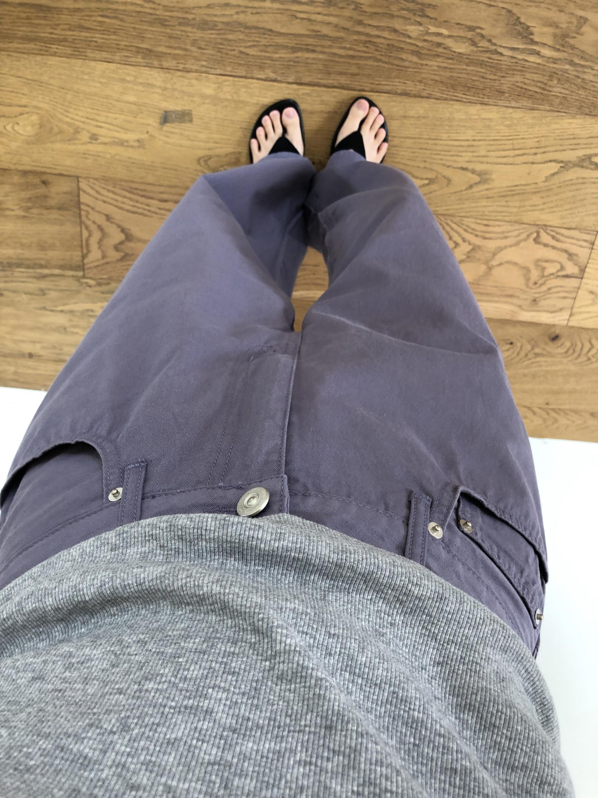 Suede flip flop