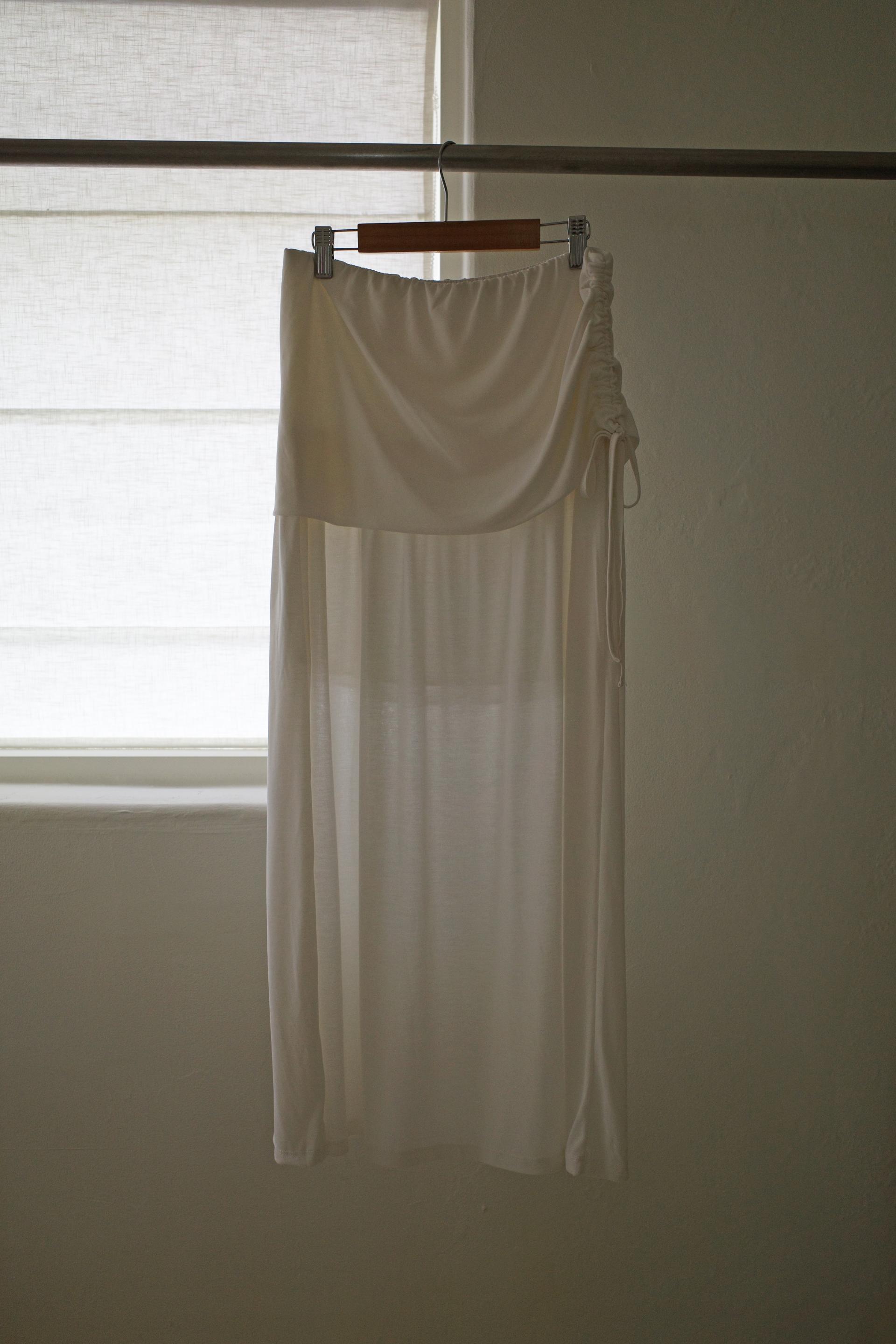 Modal shirring skirt