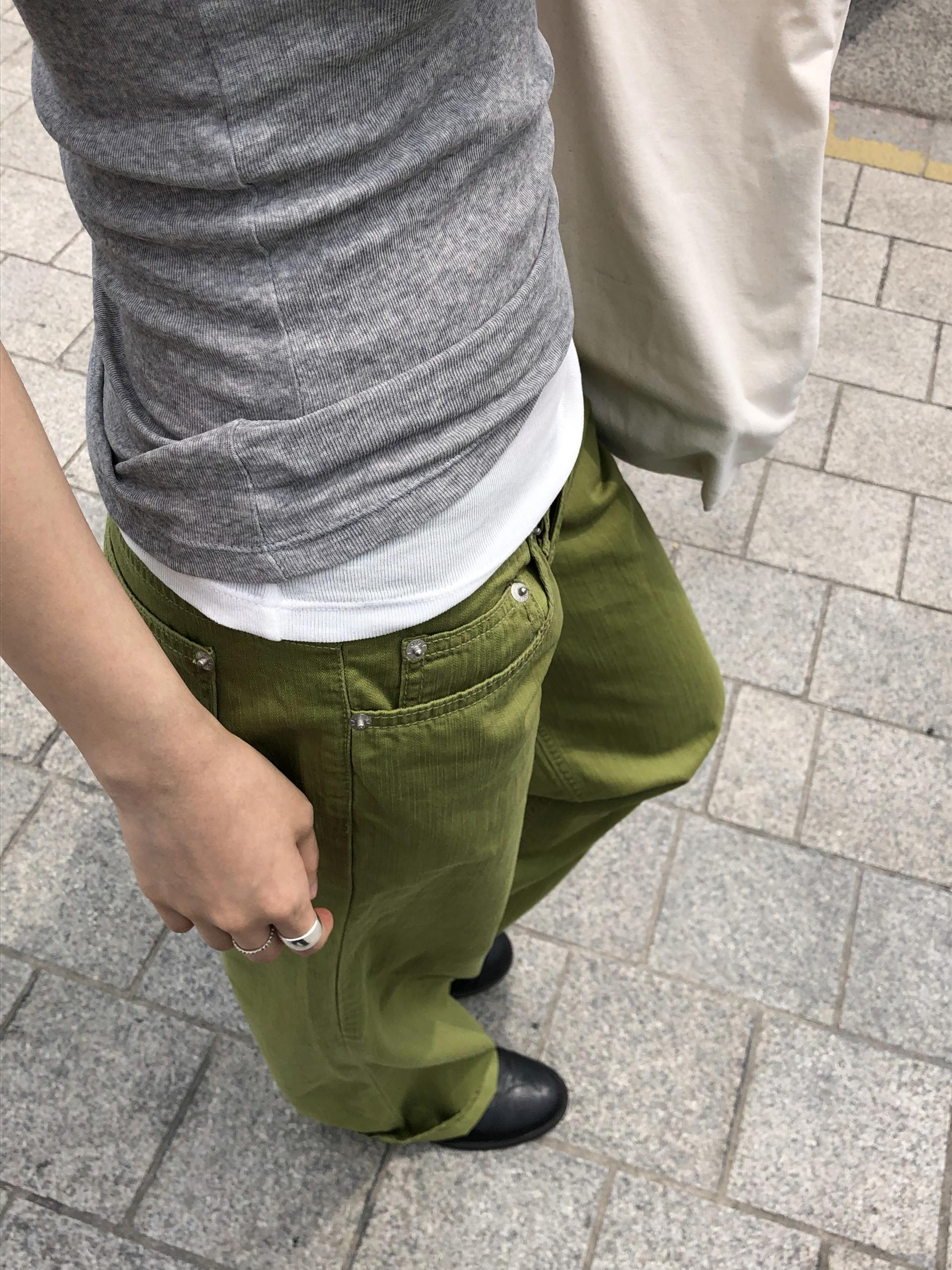 Matcha slub jean