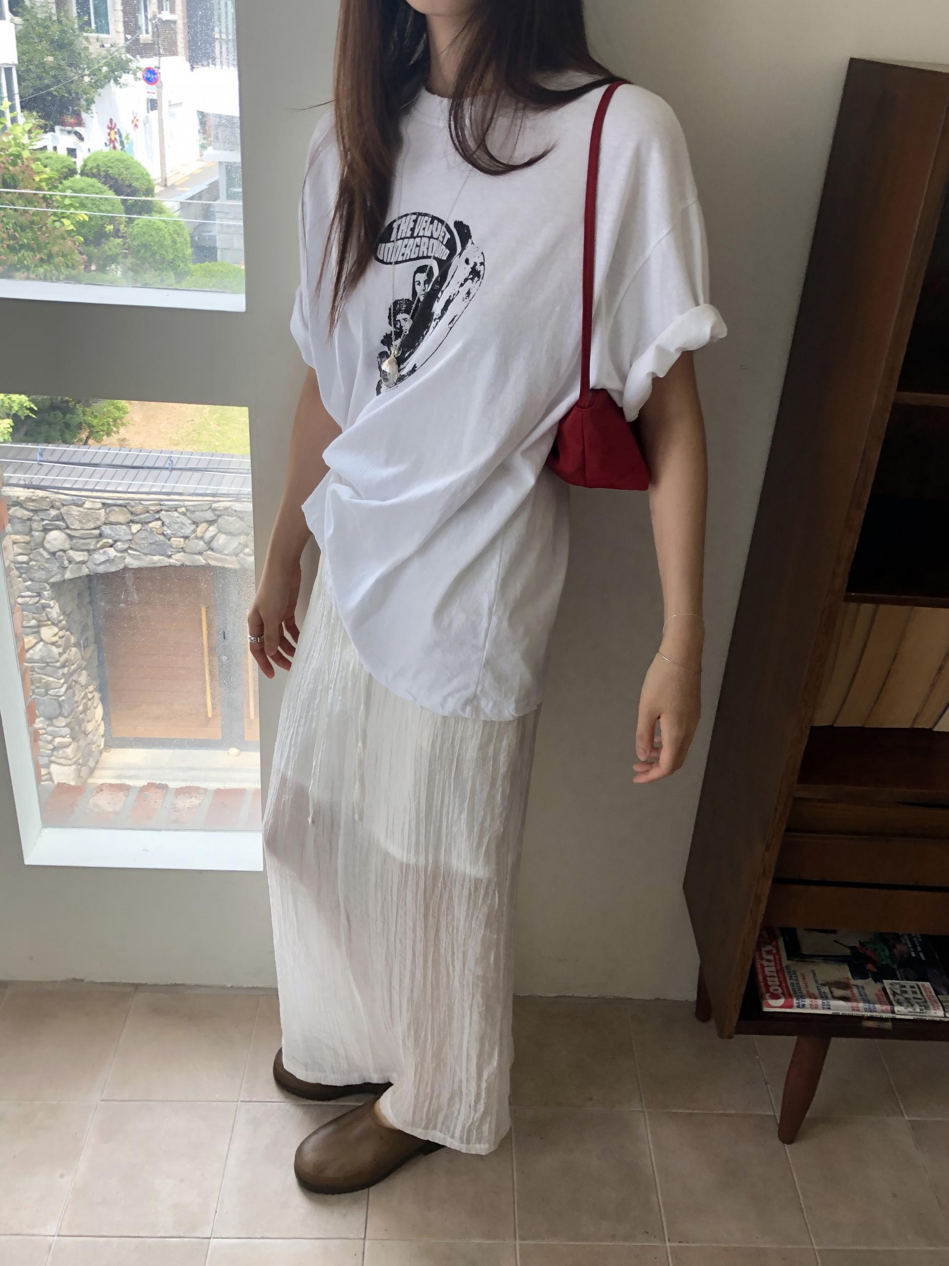 Veil wrinkle skirt