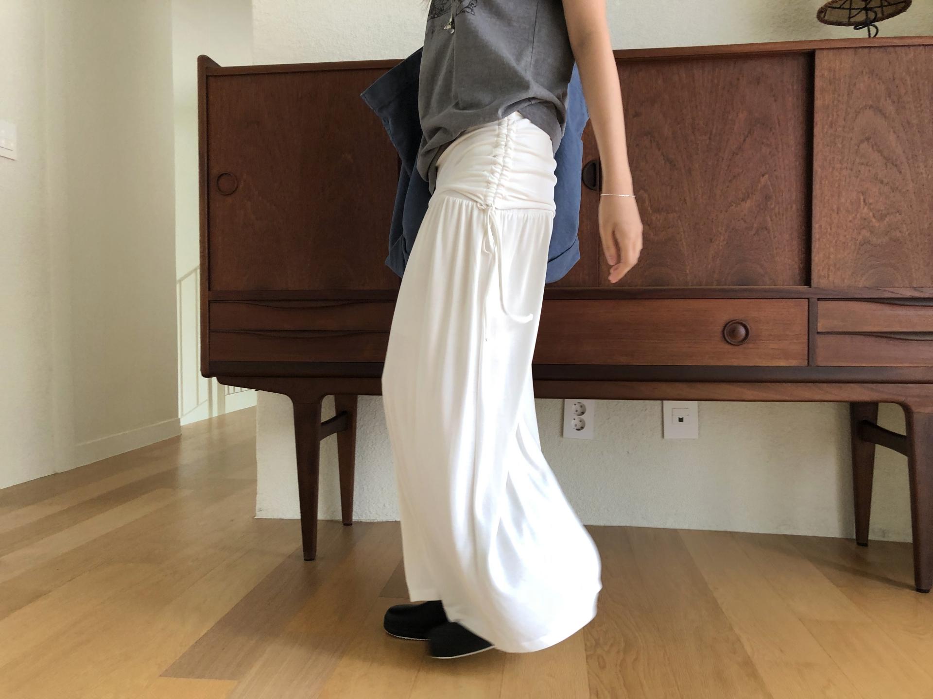 Modal shirring skirt