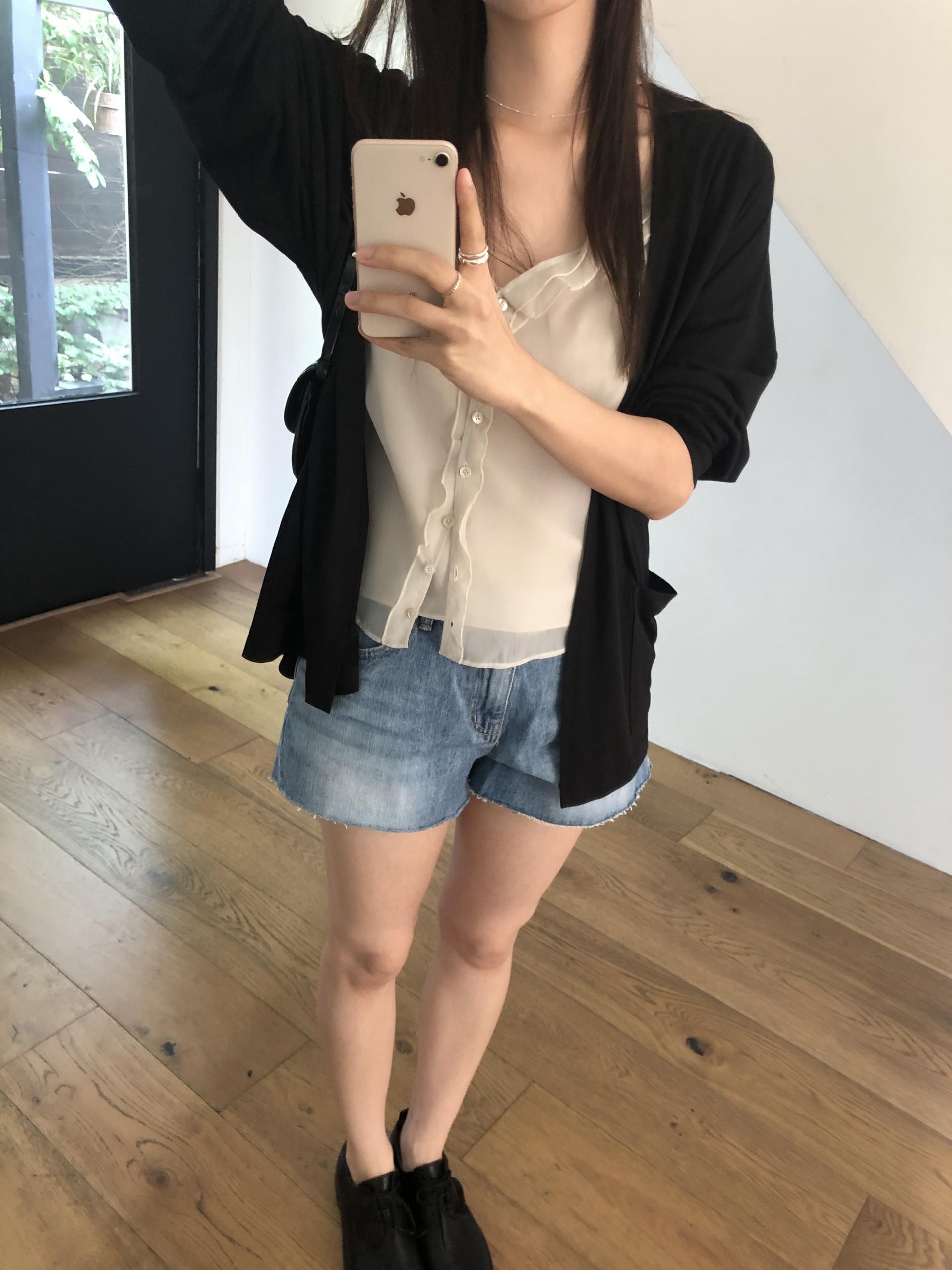 Peach blouse
