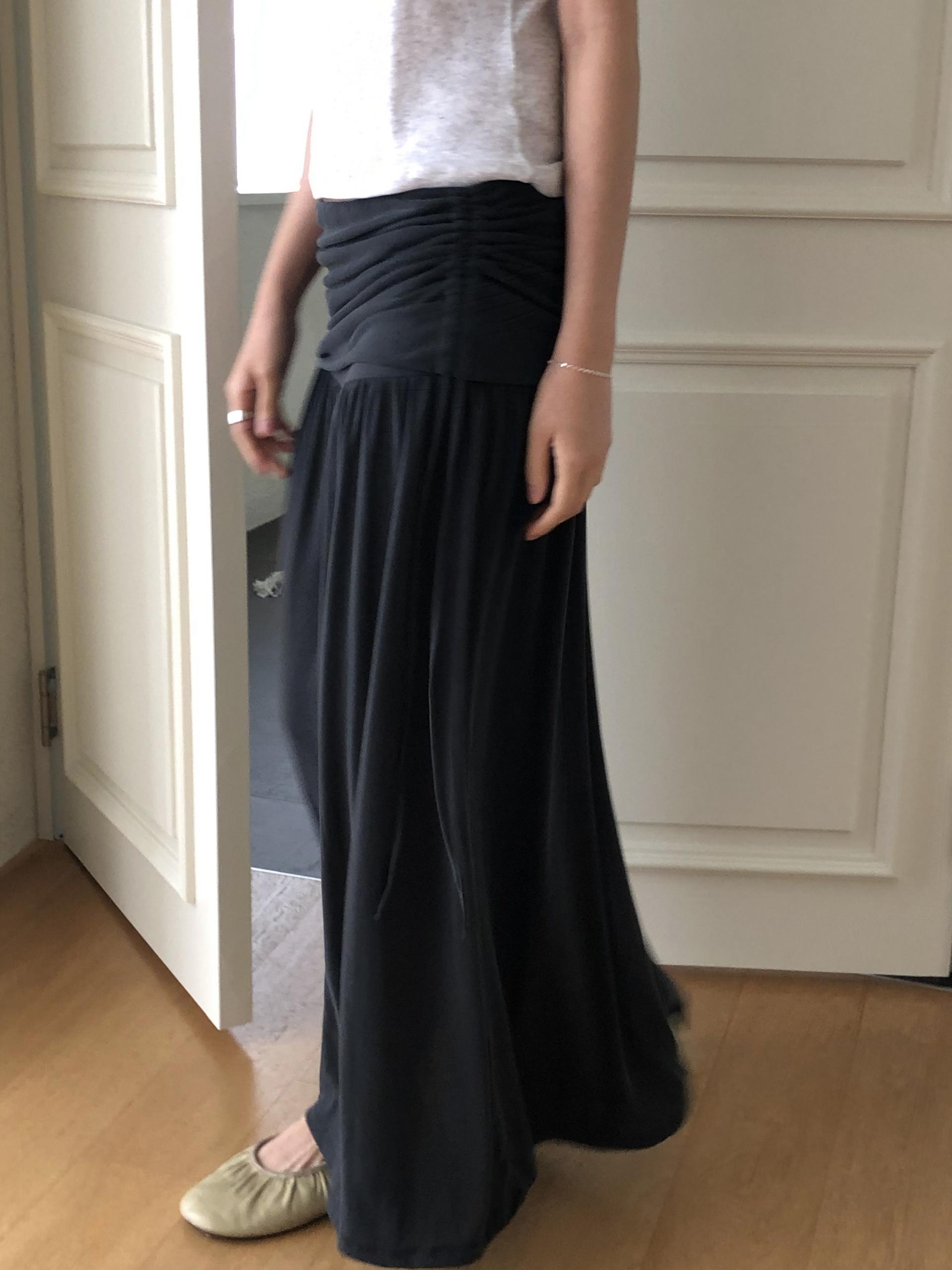 Modal shirring skirt