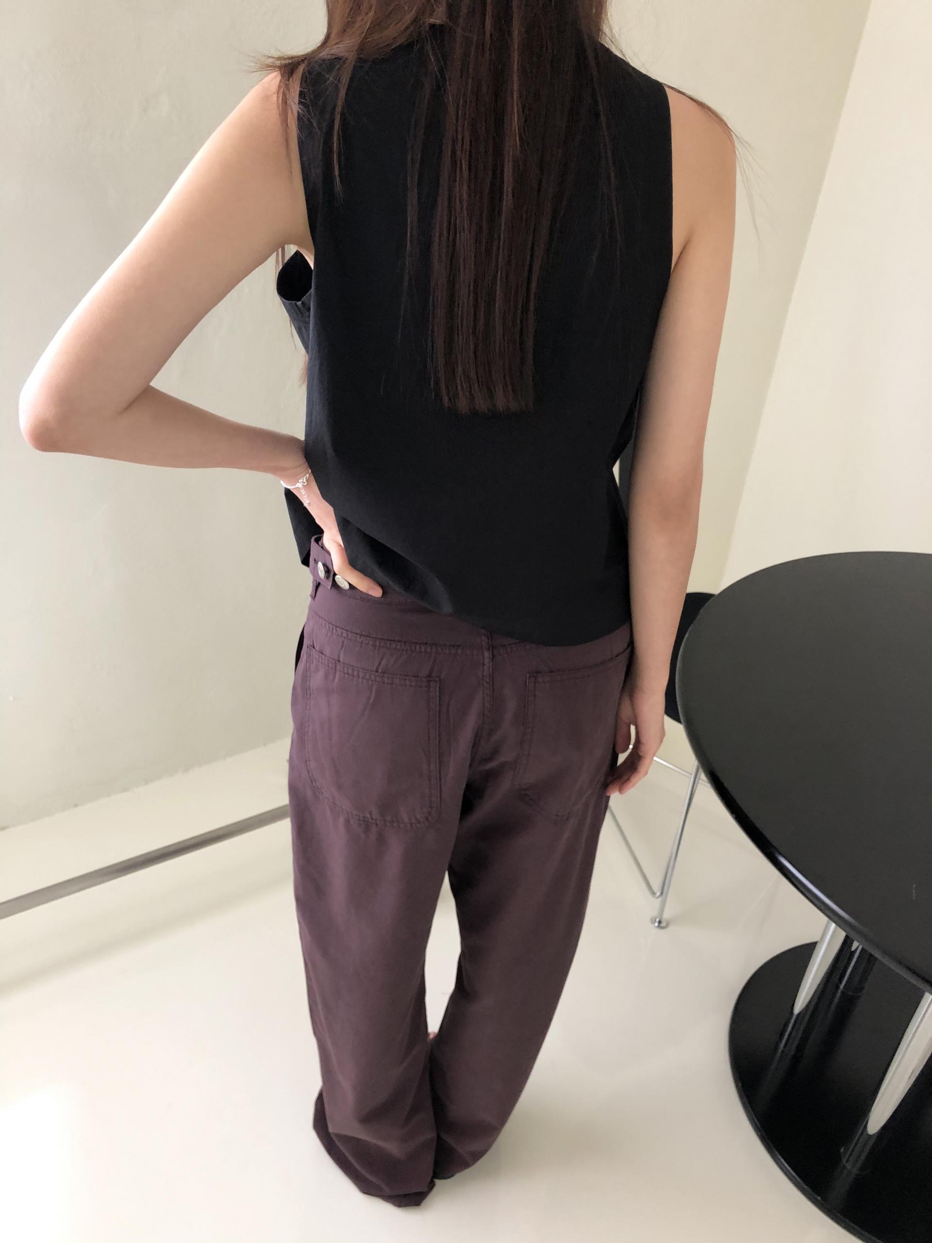 Mode buckle pants