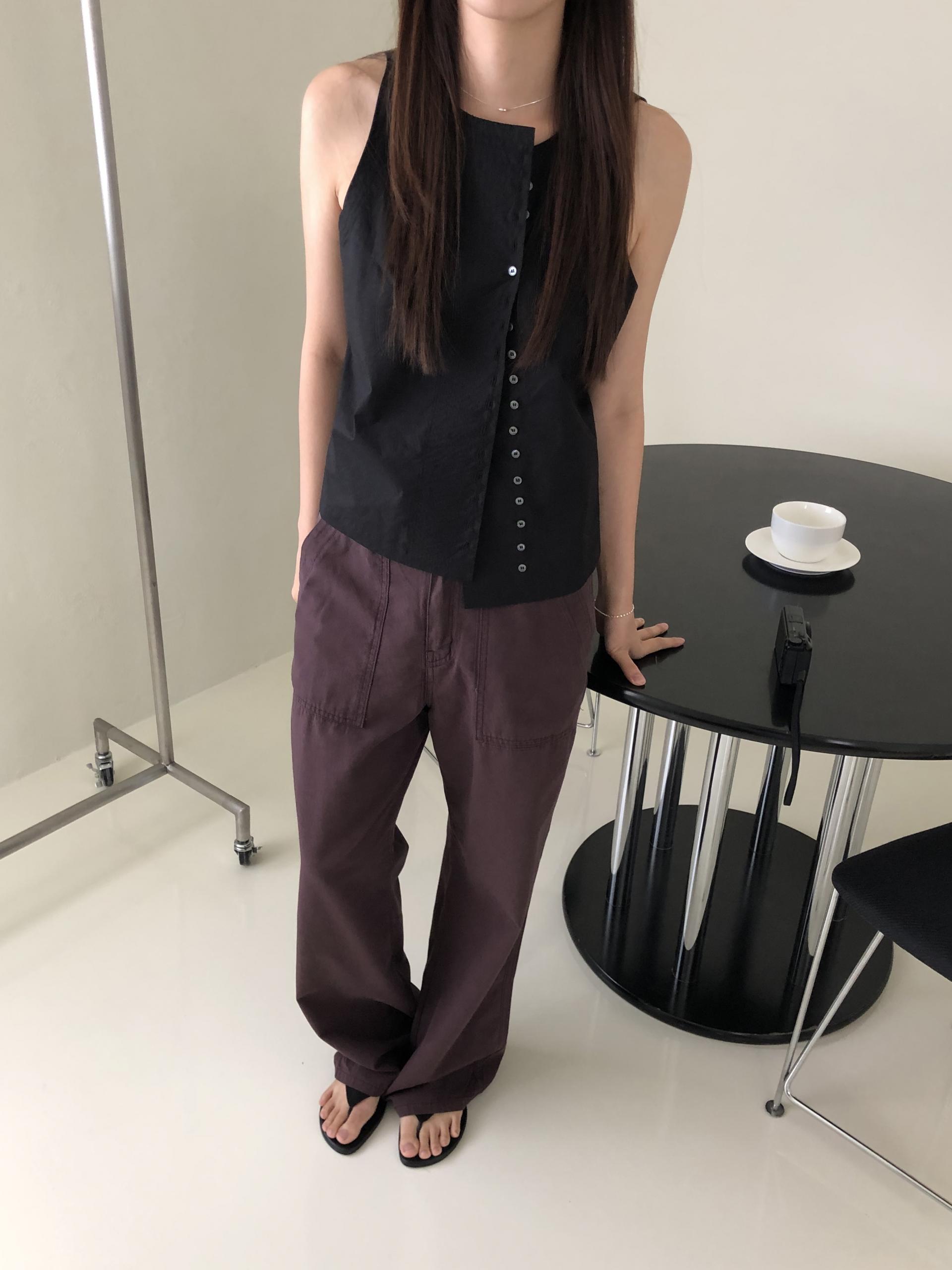 Mode buckle pants