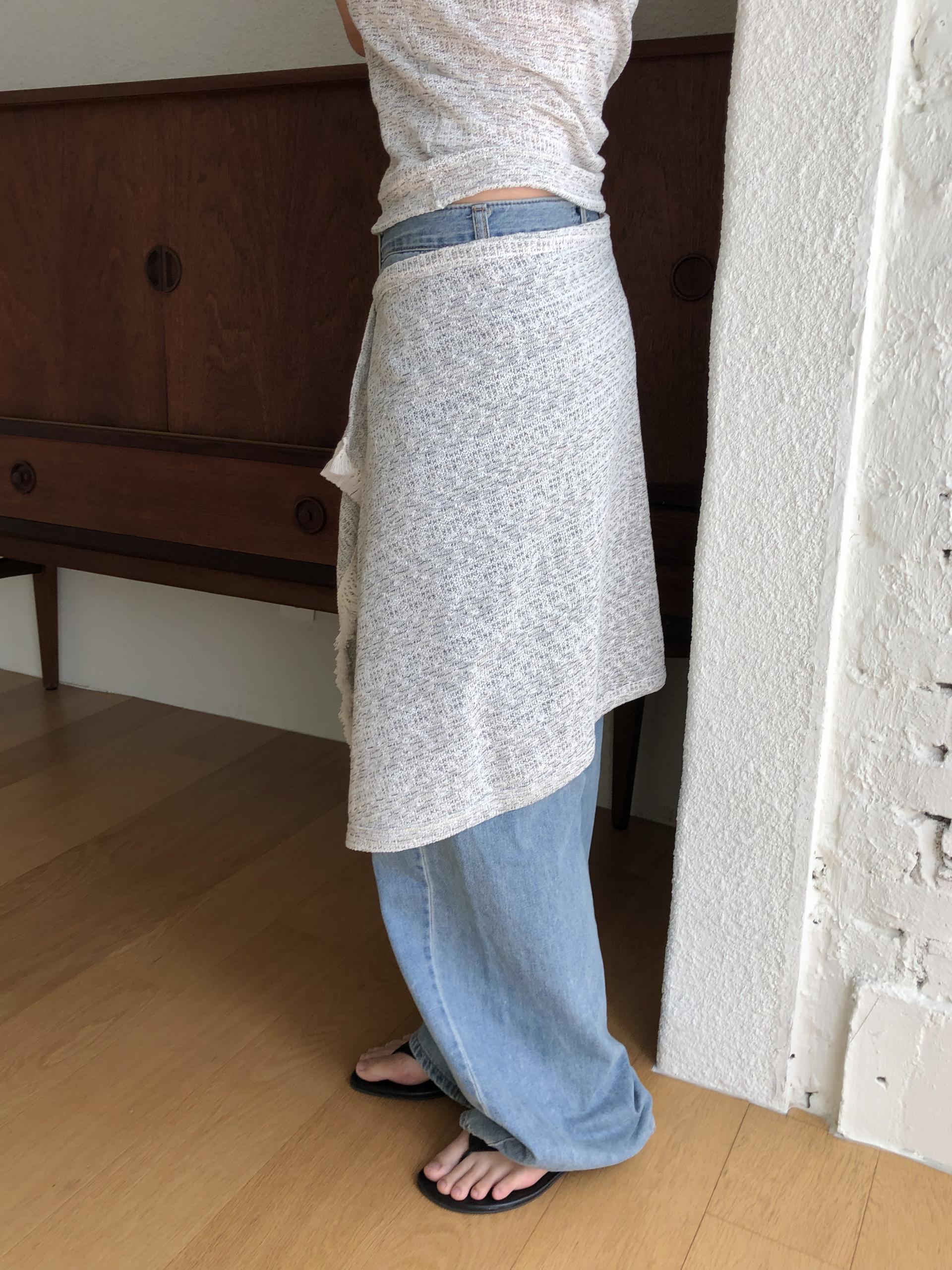 Oat knit top