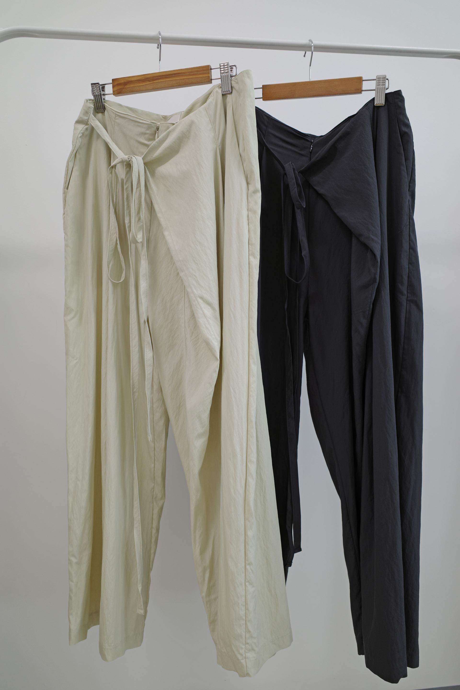 Wide wrap pants