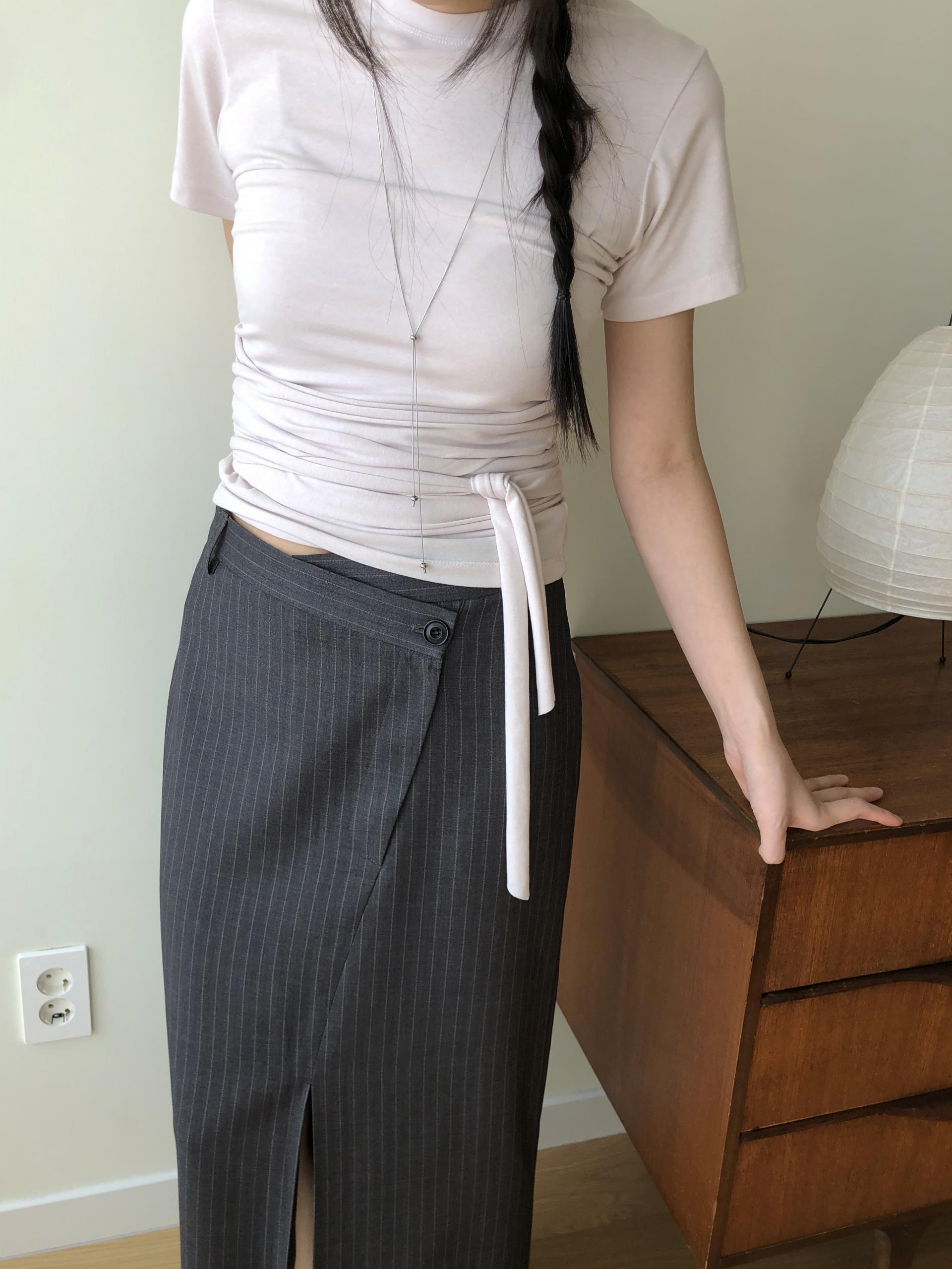 스트라이프 롱 스커트 (2 colors) 상세 이미지 9