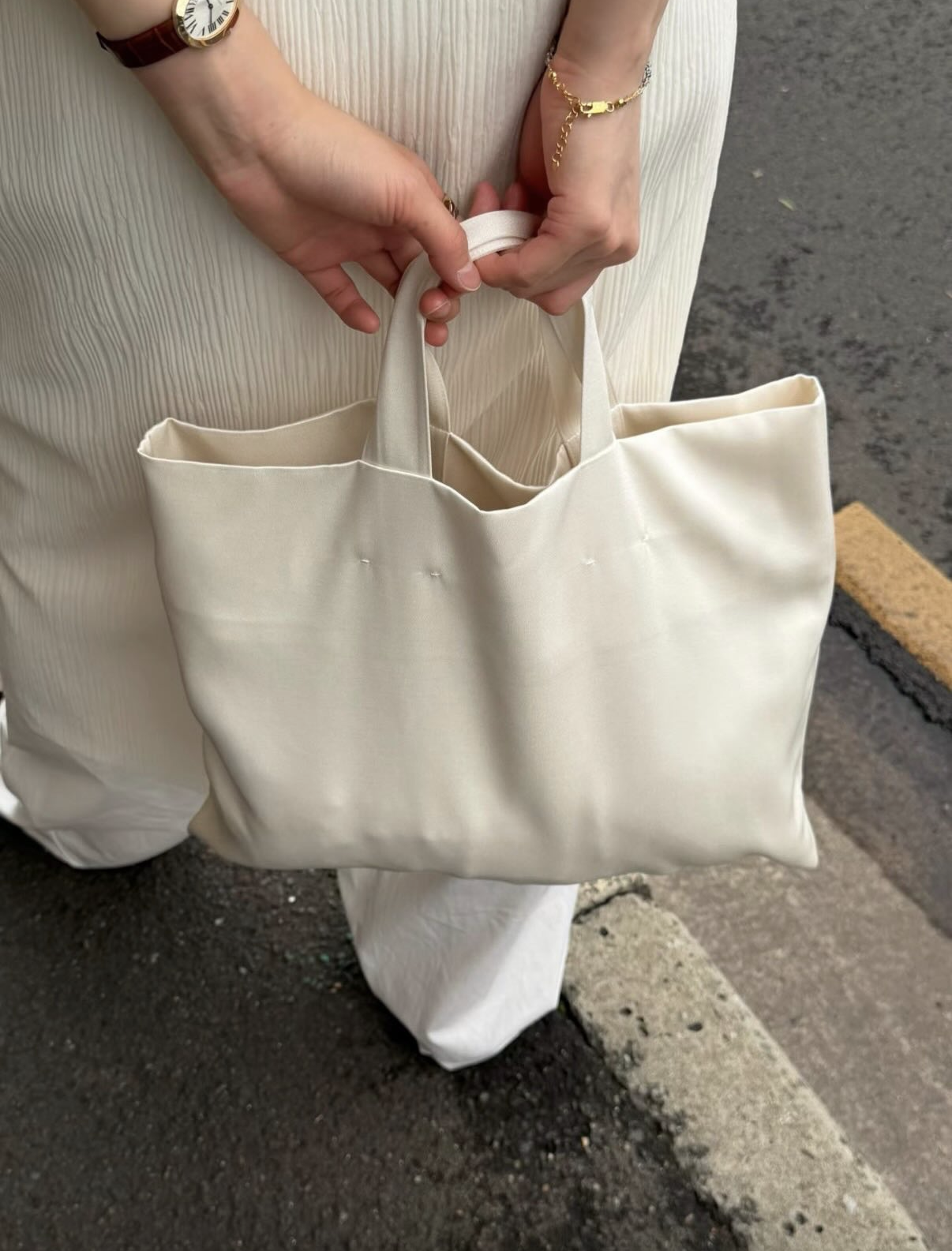 Satin tote bag